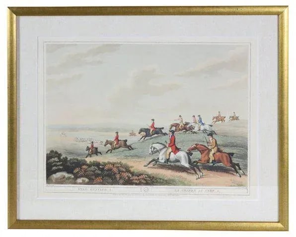 English Stag Hunting Prints - Set of 2 - 6