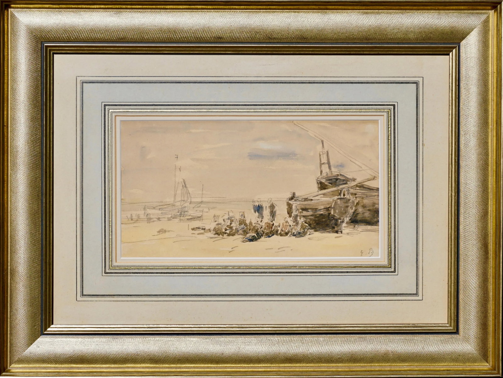 Eugene Boudin Berck Scene De Plage - 3