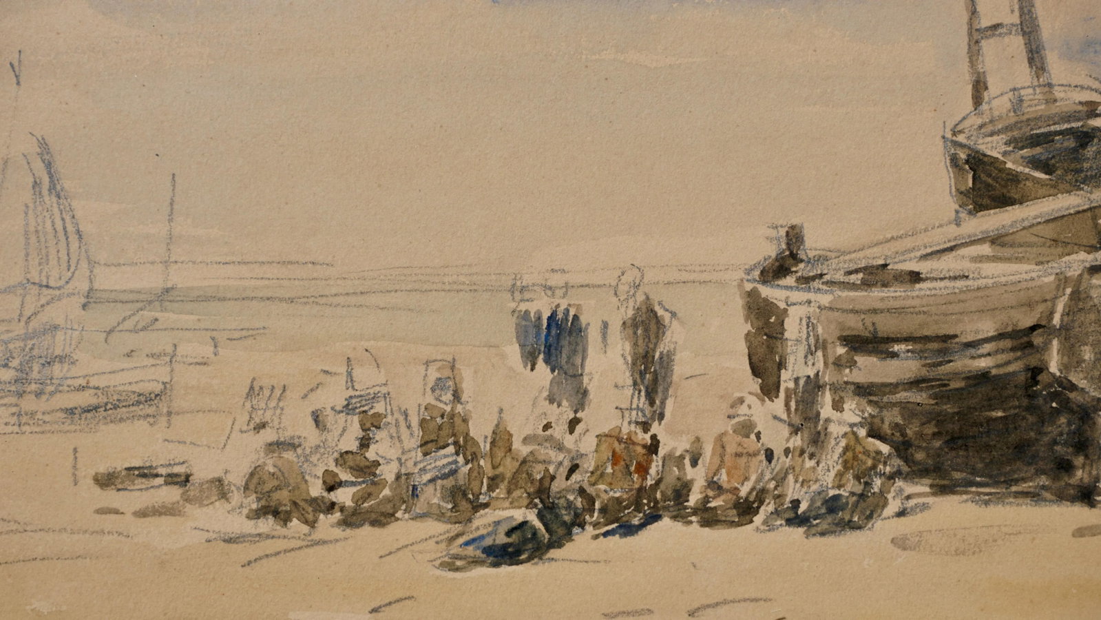 Eugene Boudin Berck Scene De Plage - 5