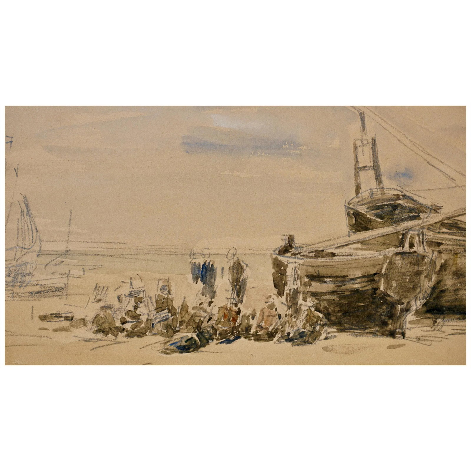 Eugene Boudin Berck Scene De Plage - 9