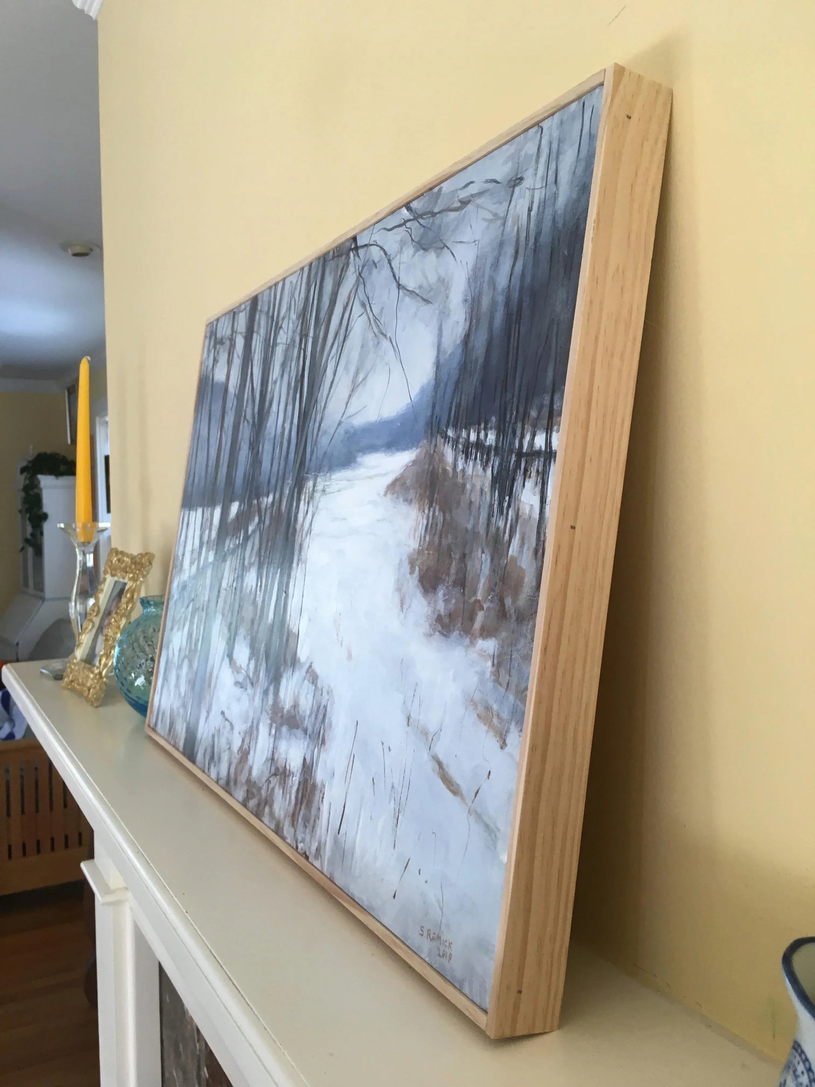 "River, Road, Field, Mountain" Contemporary Landscape Painting by Stephen Remick - 7