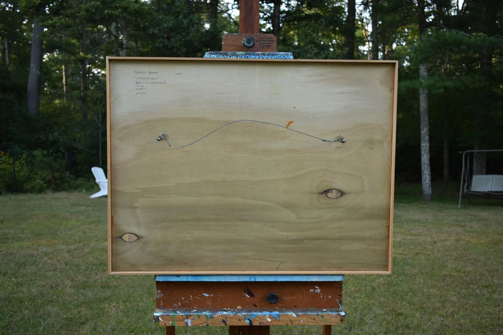 Contemporary Semi-Abstract Acrylic Painting, "Up the Hill", by Stephen Remick, Framed - 8