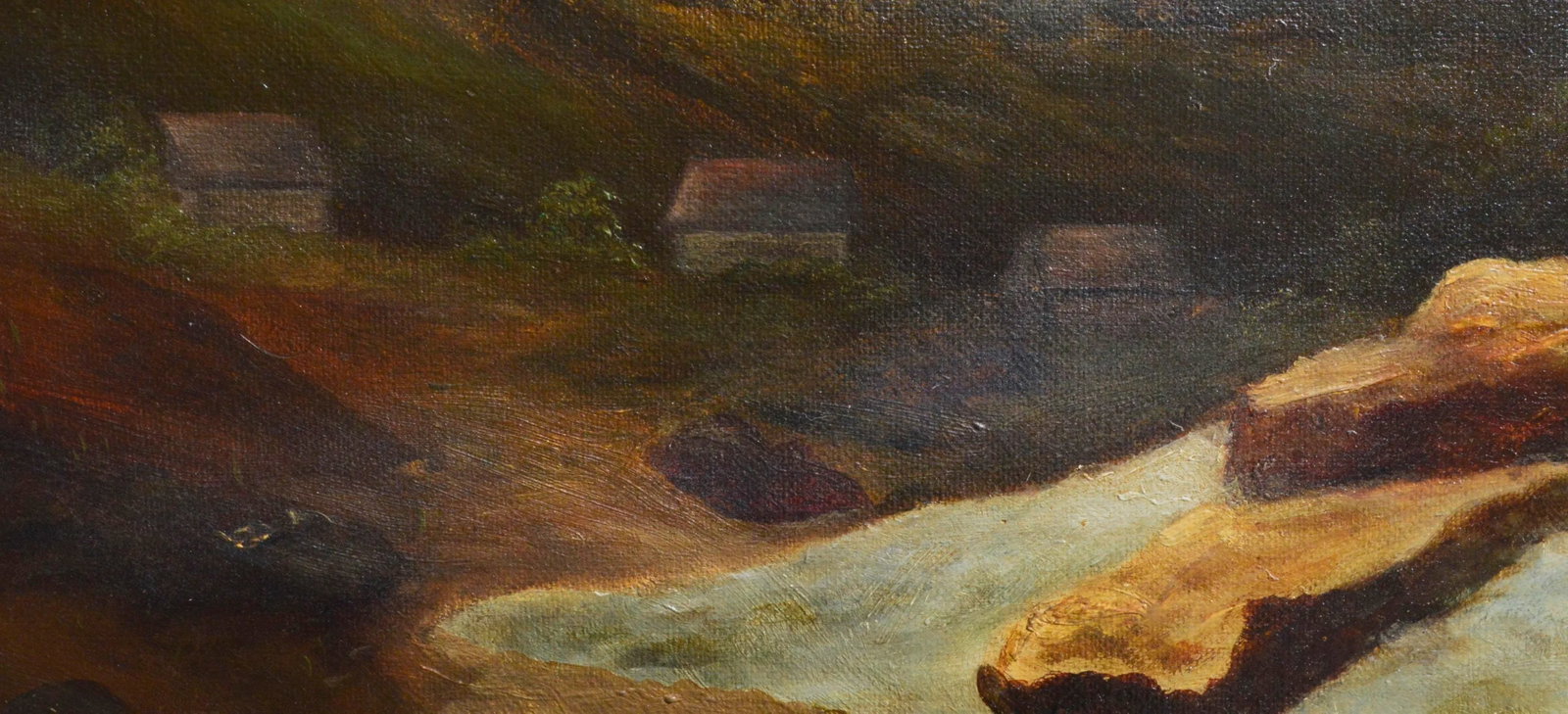 Late 19th Century Tonalist Rocky Mountain High Camp Landscape - 2