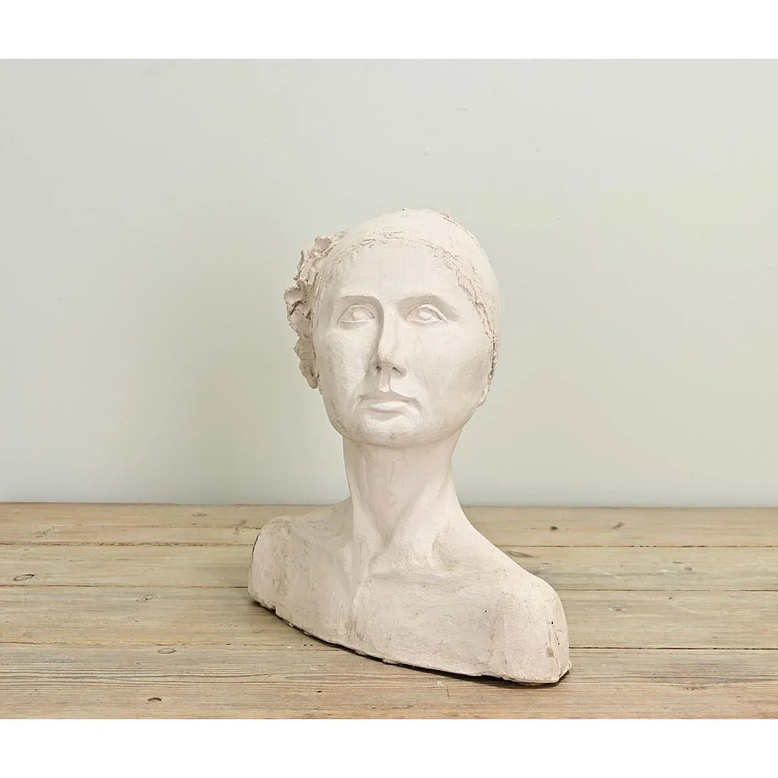 French Vintage Plaster Bust of a Lady - 3