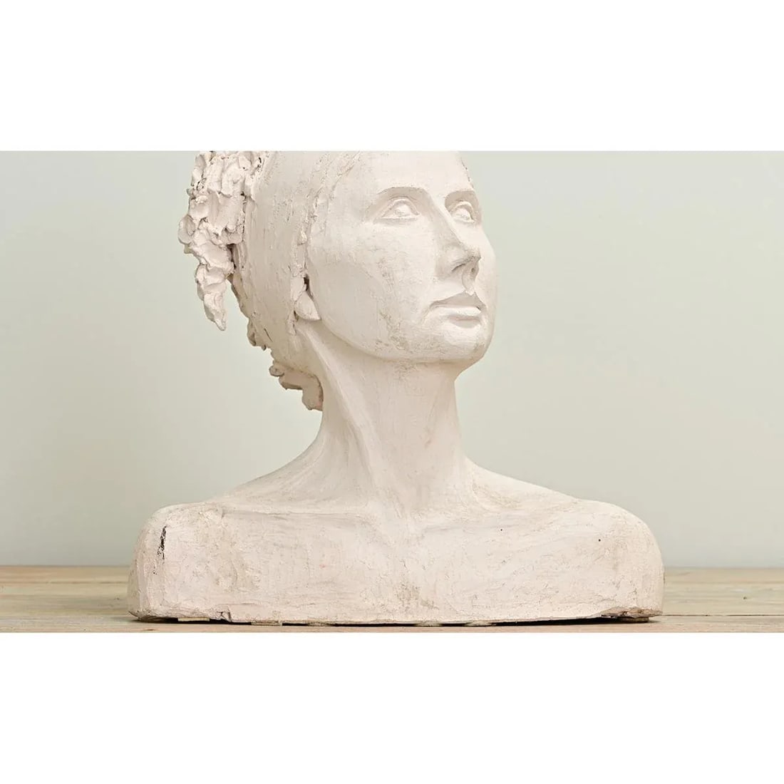 French Vintage Plaster Bust of a Lady - 5