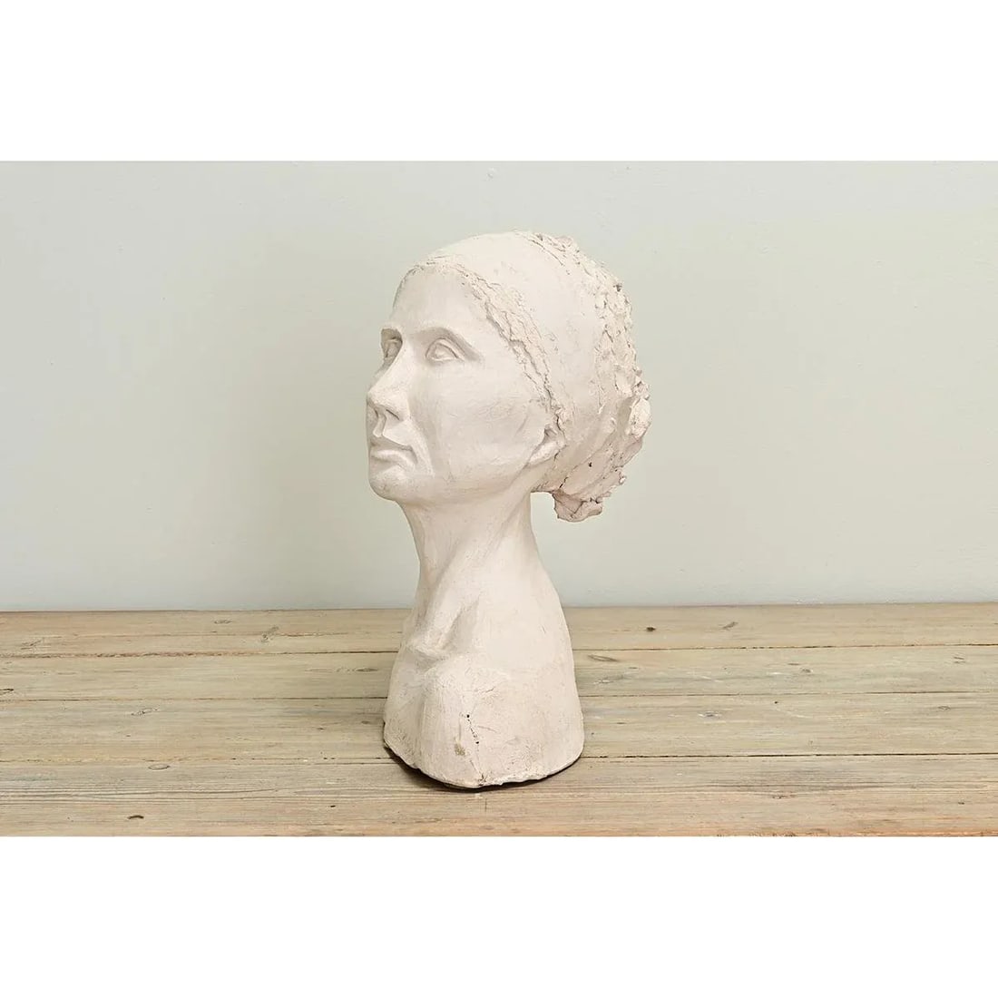 French Vintage Plaster Bust of a Lady - 6