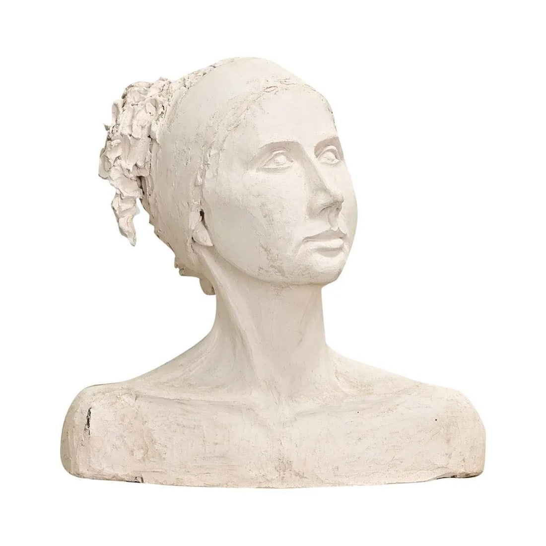 French Vintage Plaster Bust of a Lady - 9