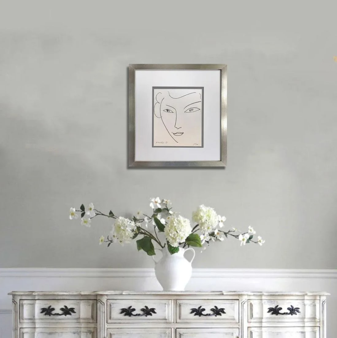 Henri Matisse Limited Edition Stone Lithograph No. 121/200, Mourlot Paris 1952, Custom Framed - 2
