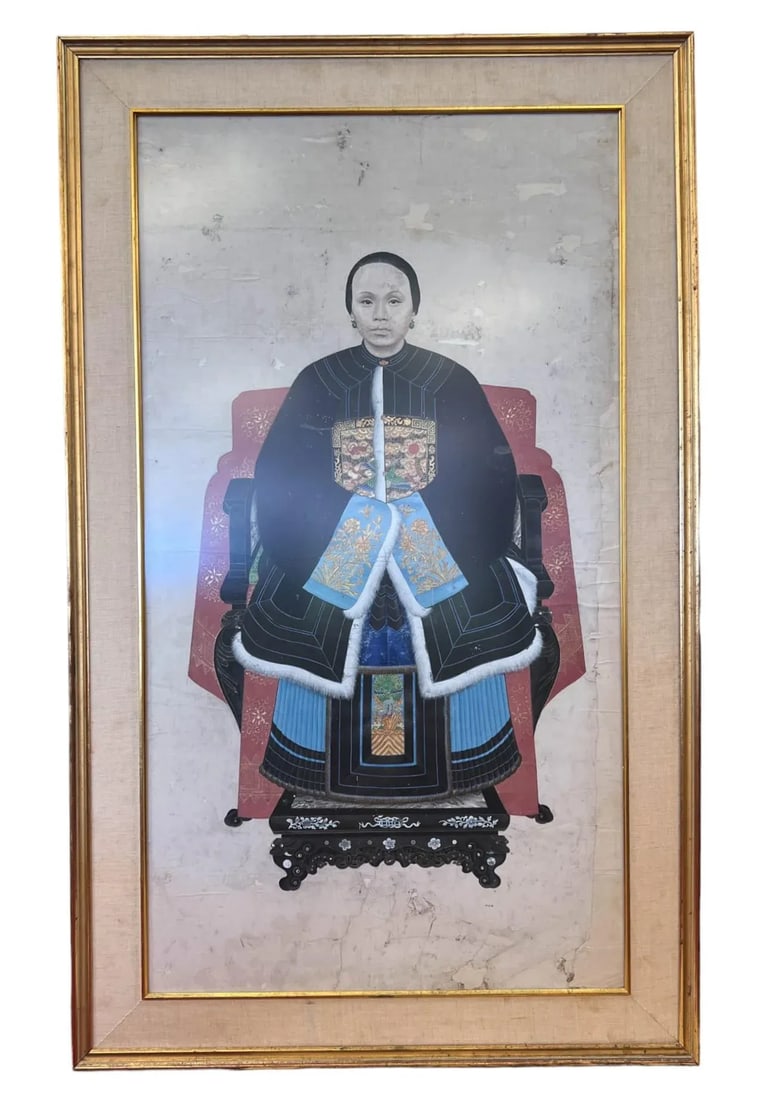 19th Century Ancestor Portraits of a Noble Couple - 5