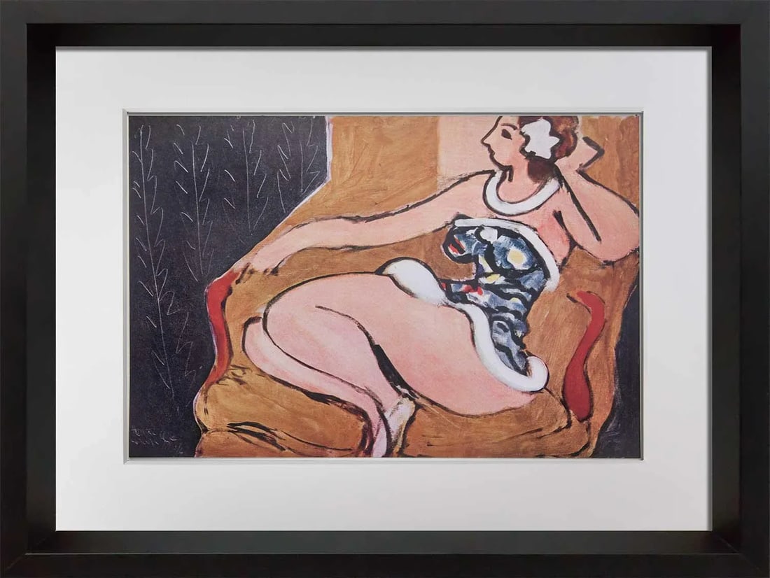 Henri Matisse Limited Signed " Danseuse Assise...1942" Lithograph W/Frame - 6
