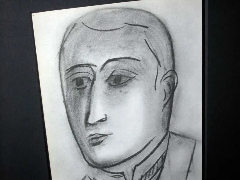 Abstract Henri Matisse Original Signed Lithograph "Portrait D'Appolinaire" - 2