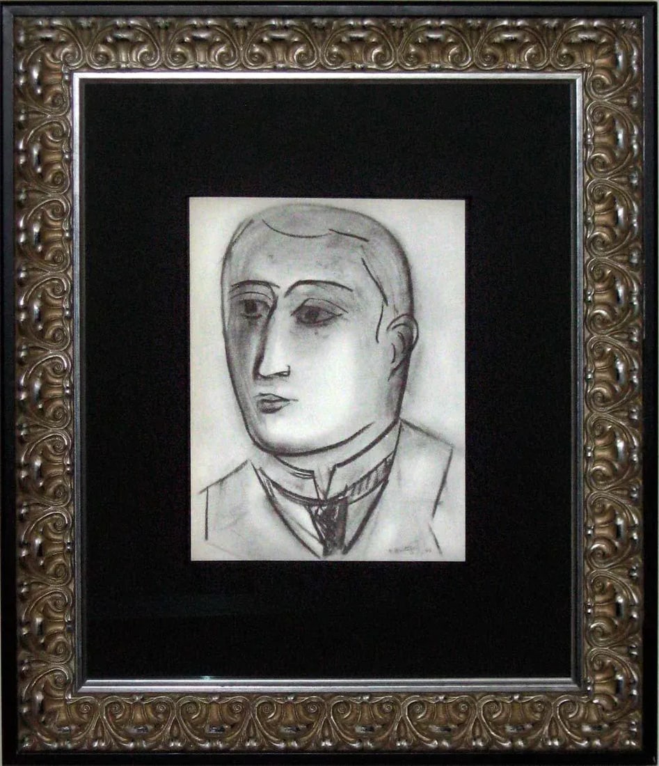 Abstract Henri Matisse Original Signed Lithograph "Portrait D'Appolinaire" - 8