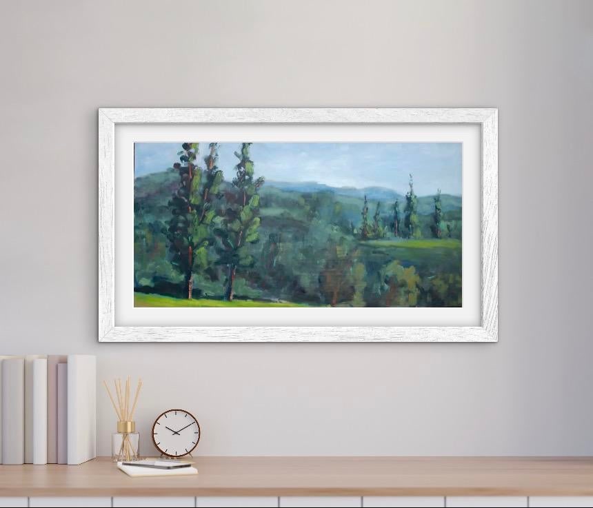 Modern Oil Painting Landscape - Campground View - 5