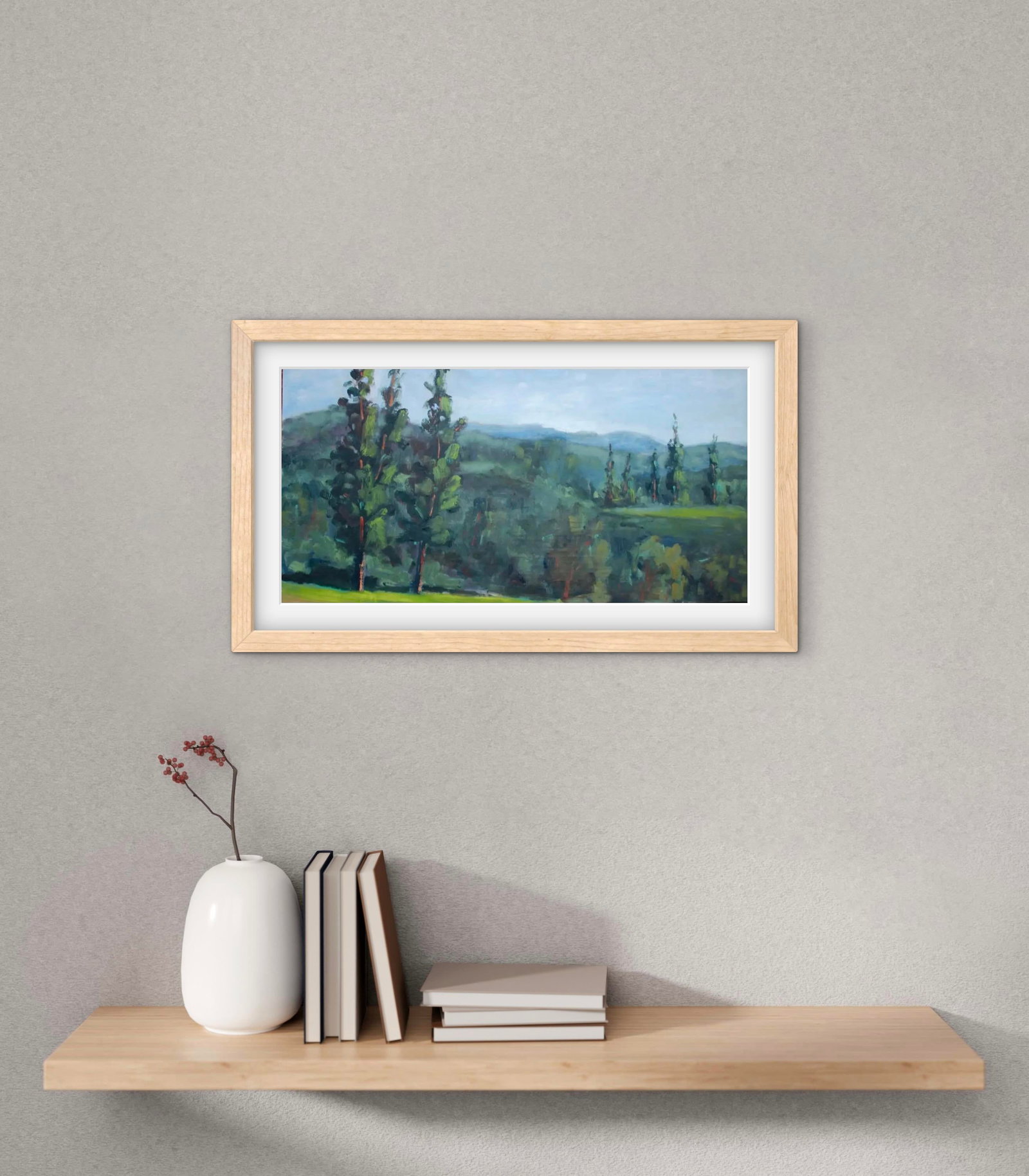 Modern Oil Painting Landscape - Campground View - 6
