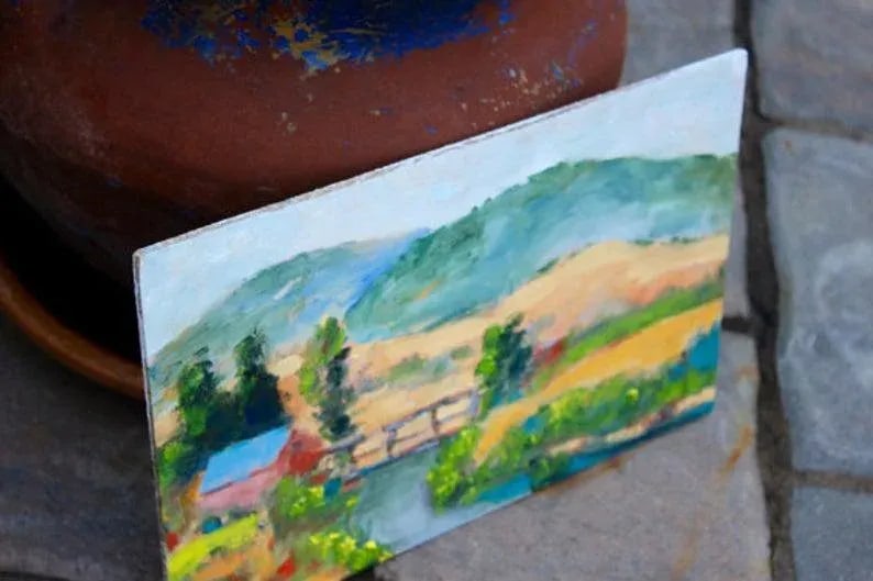 Contemporary Impressionist Original Oil Plein Air Painting - 2