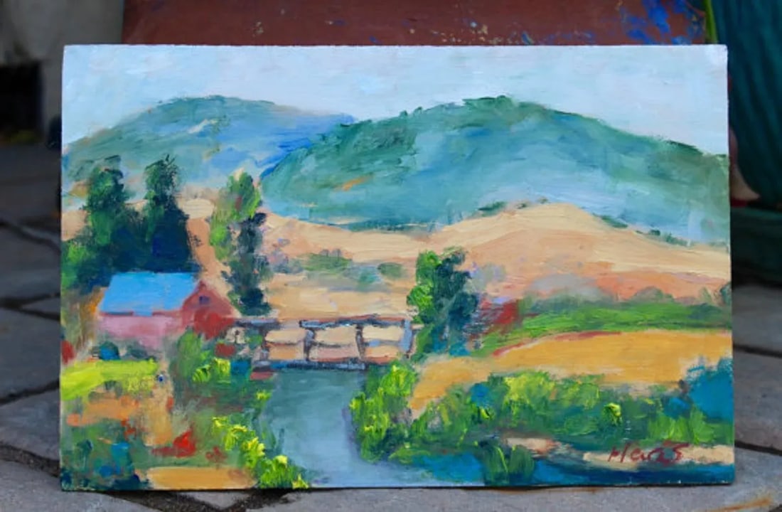 Contemporary Impressionist Original Oil Plein Air Painting - 4