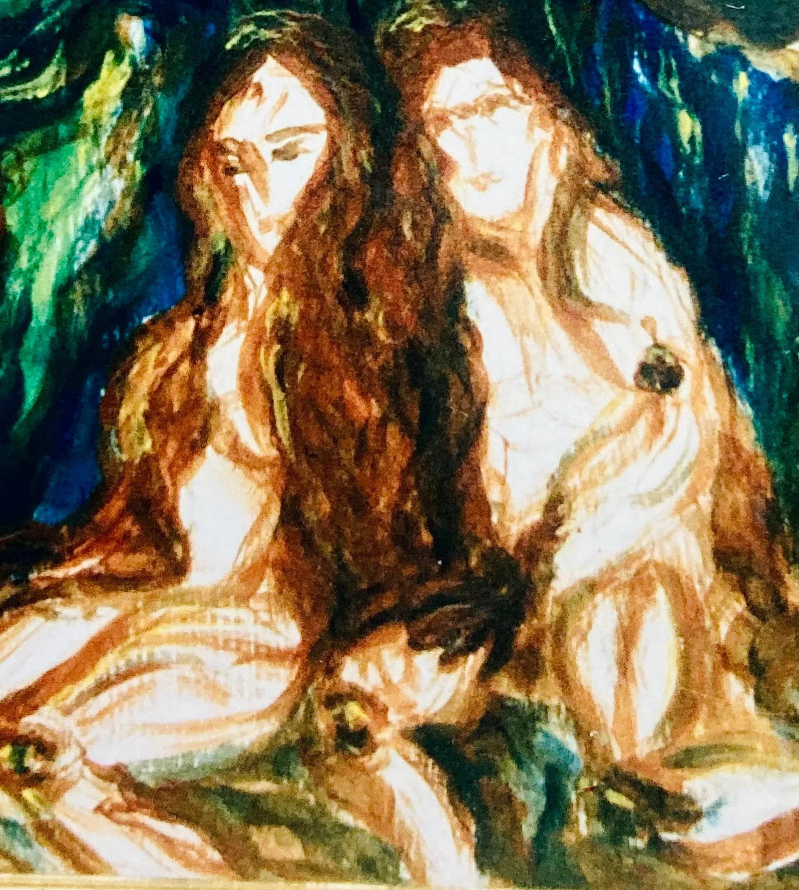 "Love in the Oaks" Fine Giclee Canvas Reproduction Painting by Louisiana Artist Mina Zavala Lanzas - 2