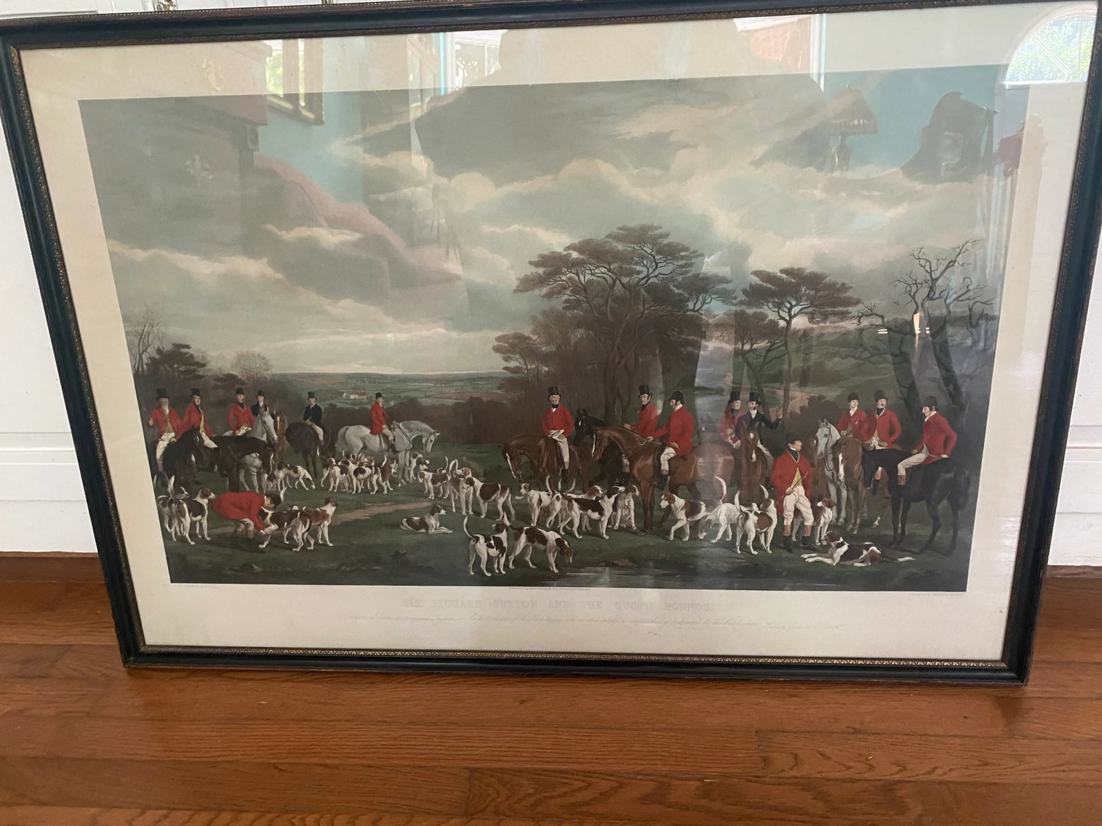 Sir Richard Sutton and the Quorn Hounds Hand Colored Print, Early 20th Century - 2