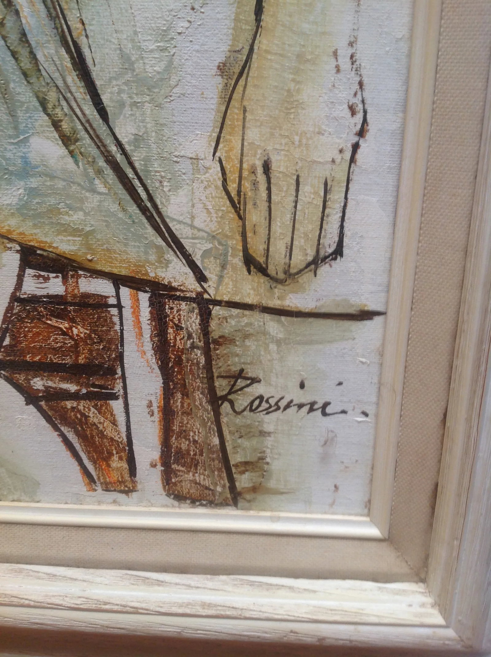 Mid Century Modern Painting by Rossini - 5
