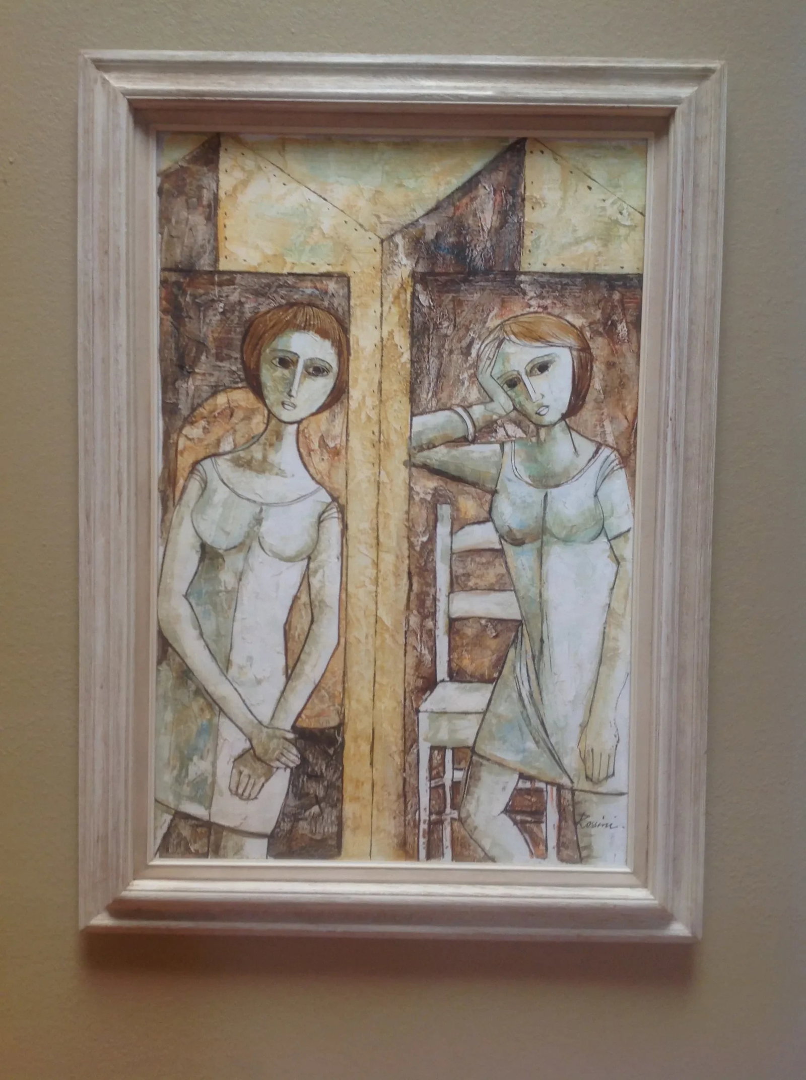 Mid Century Modern Painting by Rossini - 6