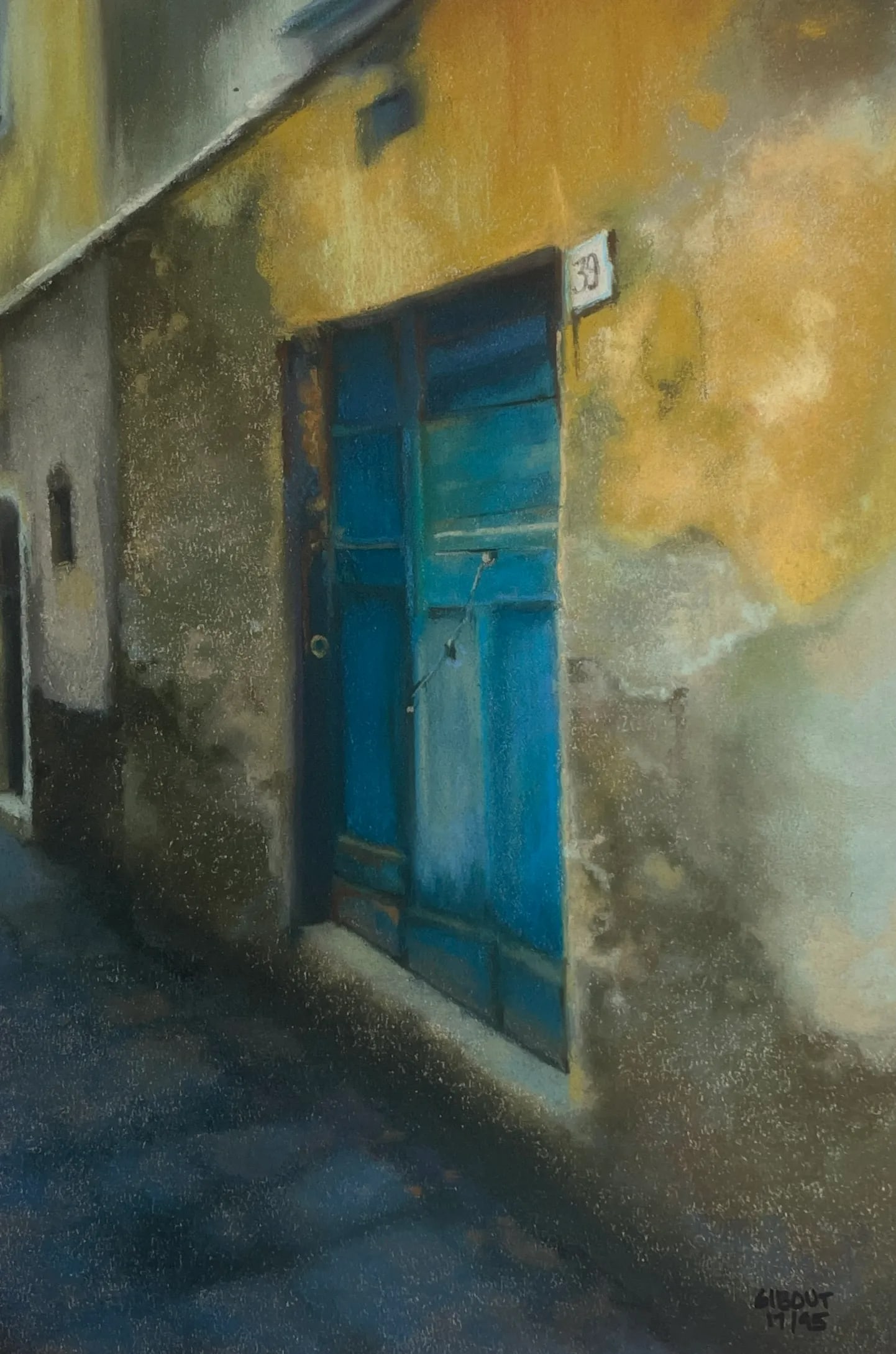 2000, "Doorway #39", Archival Iris Giclee on Somerset Textured Watercolor Paper, Artist Jane Gibout: Jane Gibout, a native Chicagoan, has lived in the Atlanta area since 1982. She has studied at the University of Wyoming, the American Academy of Art, and with the late Vicki Lackowski, where she was
