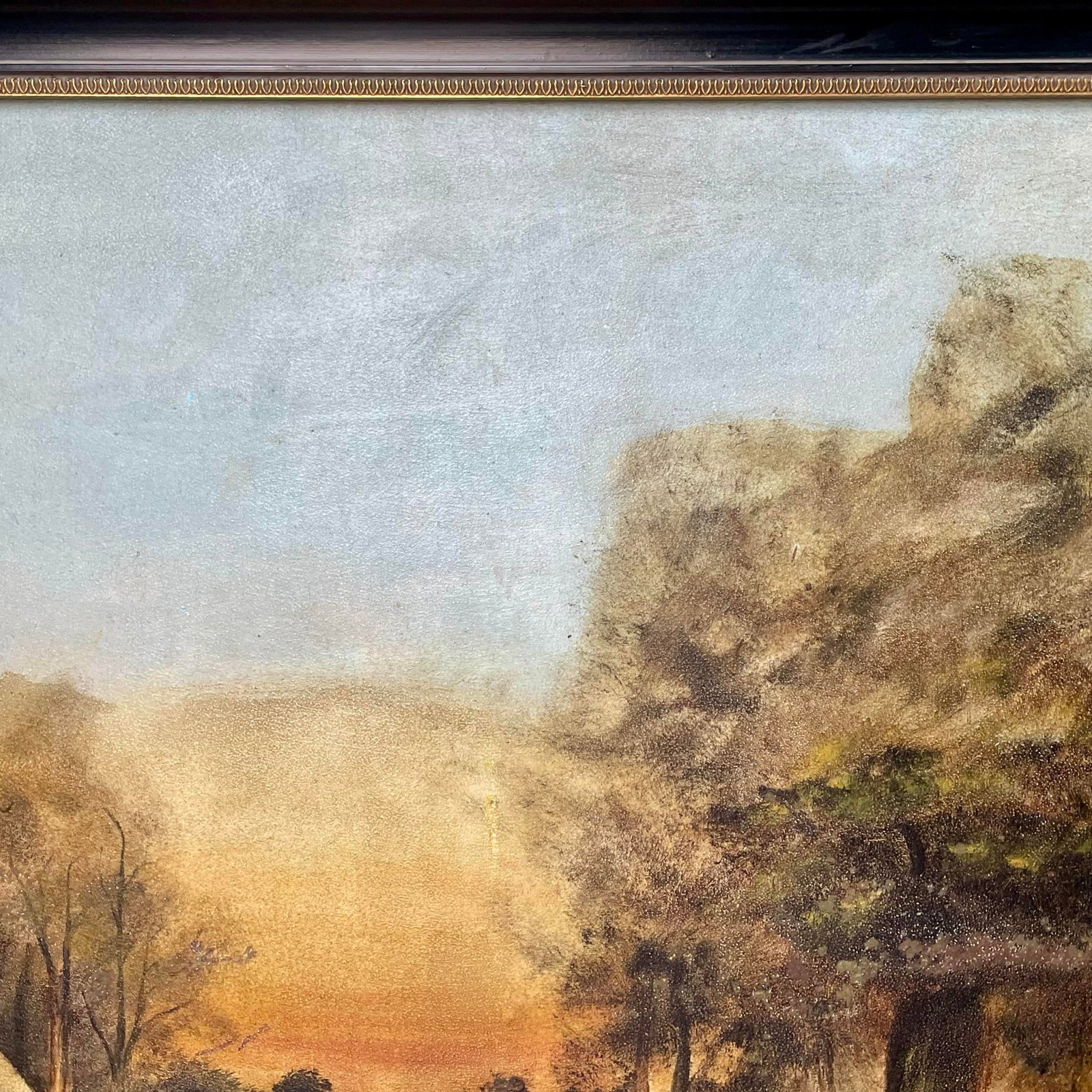 Early 20th Century F. W. Devoe & Co. Early American Landscape Oil Painting, Signed & Framed - 2