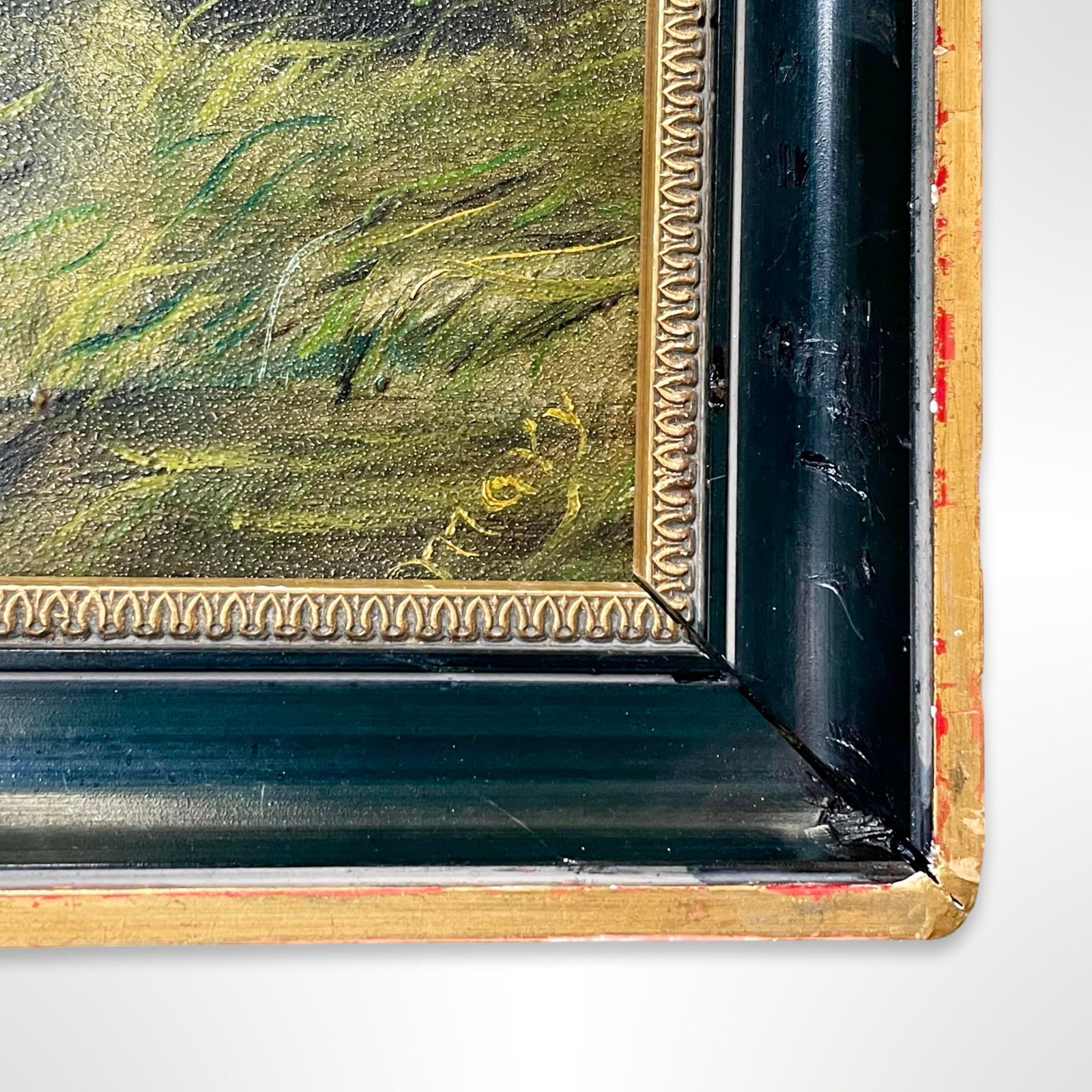 Early 20th Century F. W. Devoe & Co. Early American Landscape Oil Painting, Signed & Framed - 4