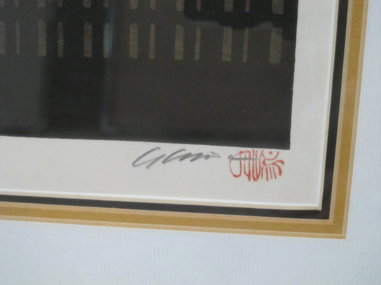 Katsuyuki Nishijima Japanese Signed Limited Woodblock Tea House at Shimabara - 6