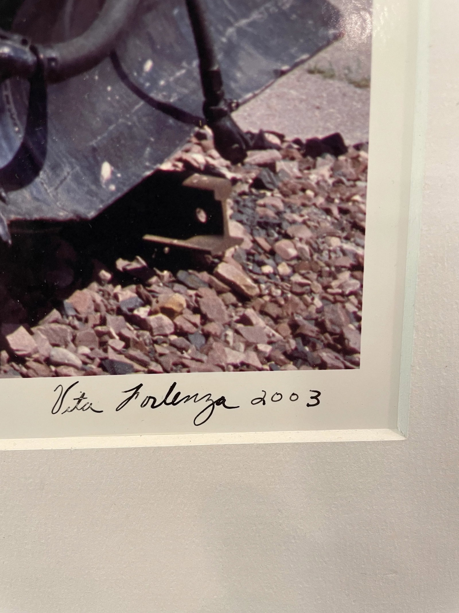 Yellow Train Photo - Whitefish, Montana by Vita Forlenza - Signed and Matted - 4