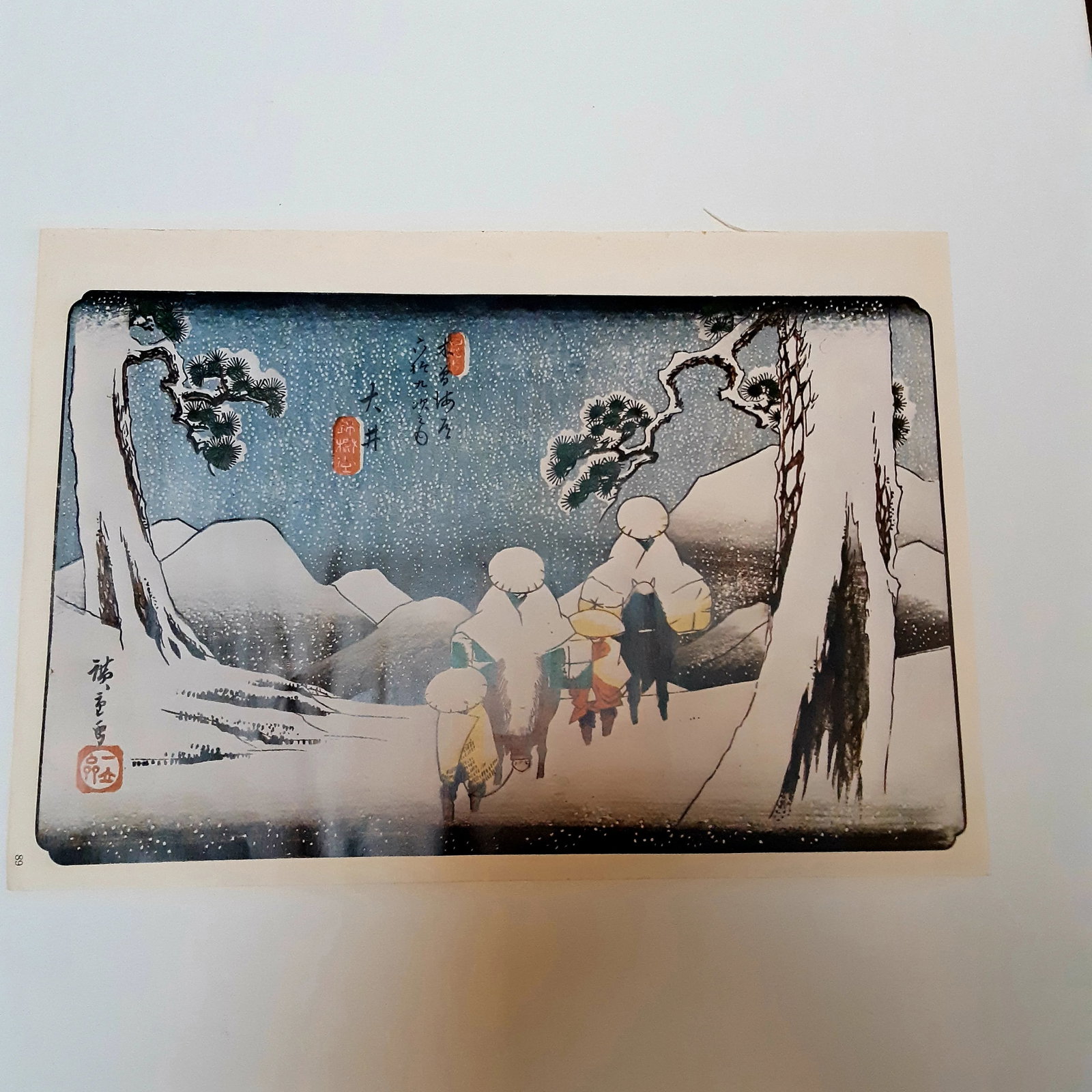 Vintage Japanese Landscape Scene Prints - a Pair - 2