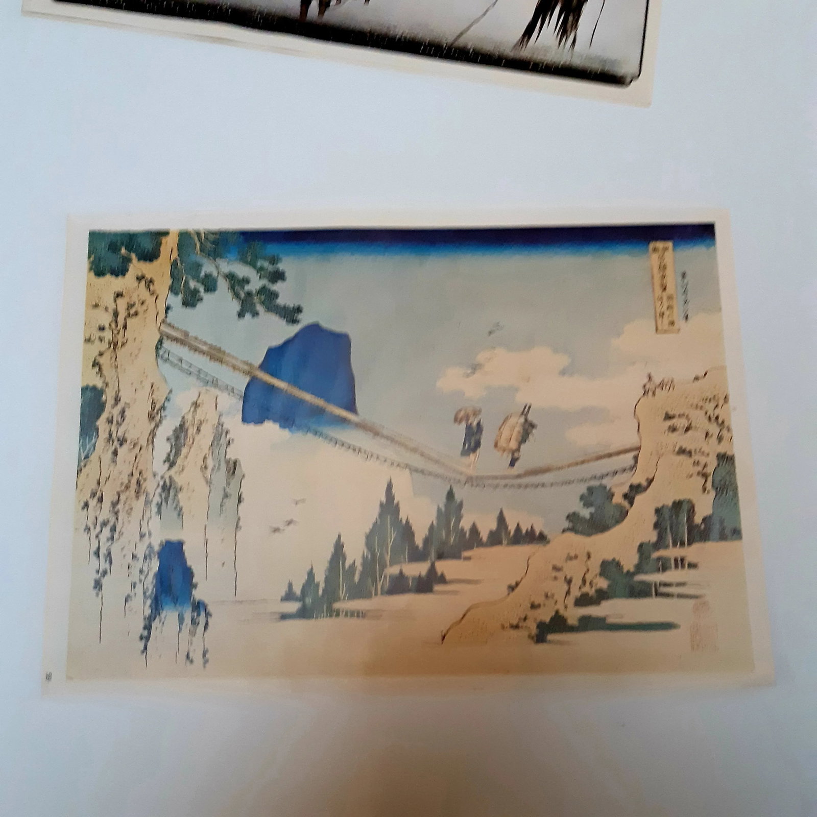 Vintage Japanese Landscape Scene Prints - a Pair - 3