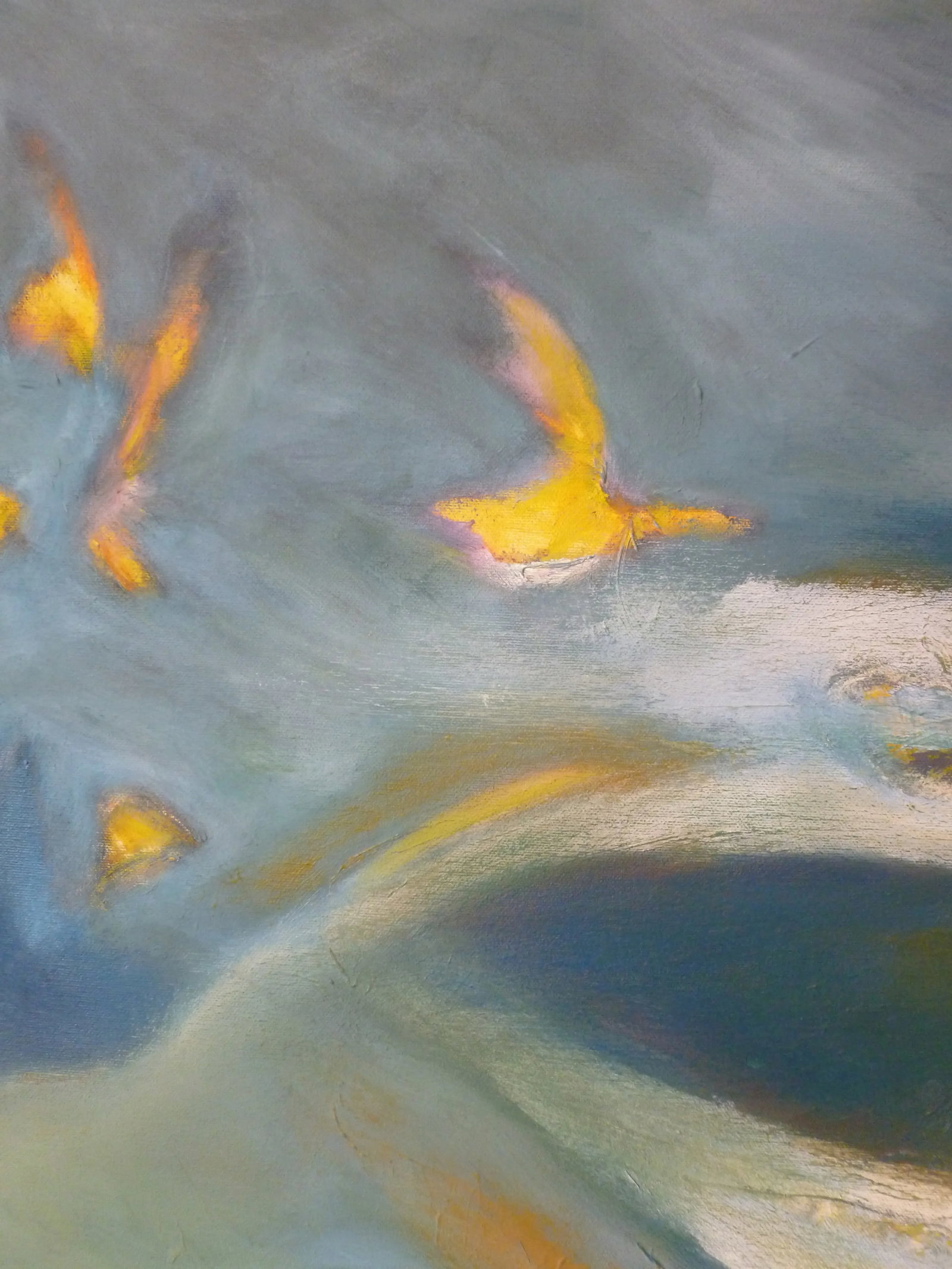 "Migration" Large Abstract Oil and Acrylic Painting by Scott A. Spencer - 2