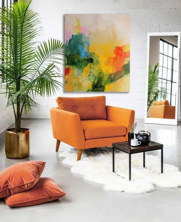 Original Large Blue, Green, Contemporary Painting Titled 'Passages' by Michele Zuzalek - 2