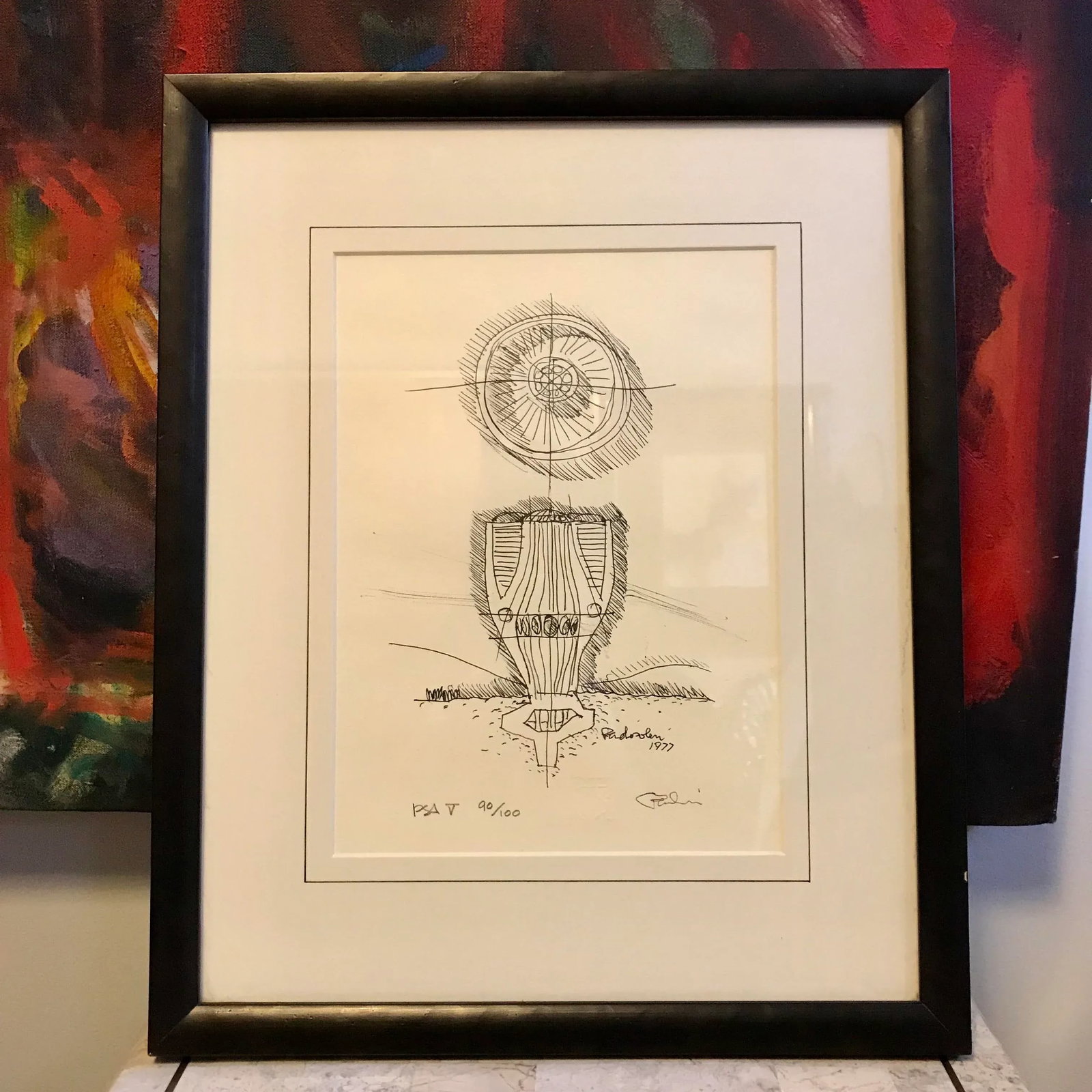 Paolo Soleri Sketch Lithograph - 6