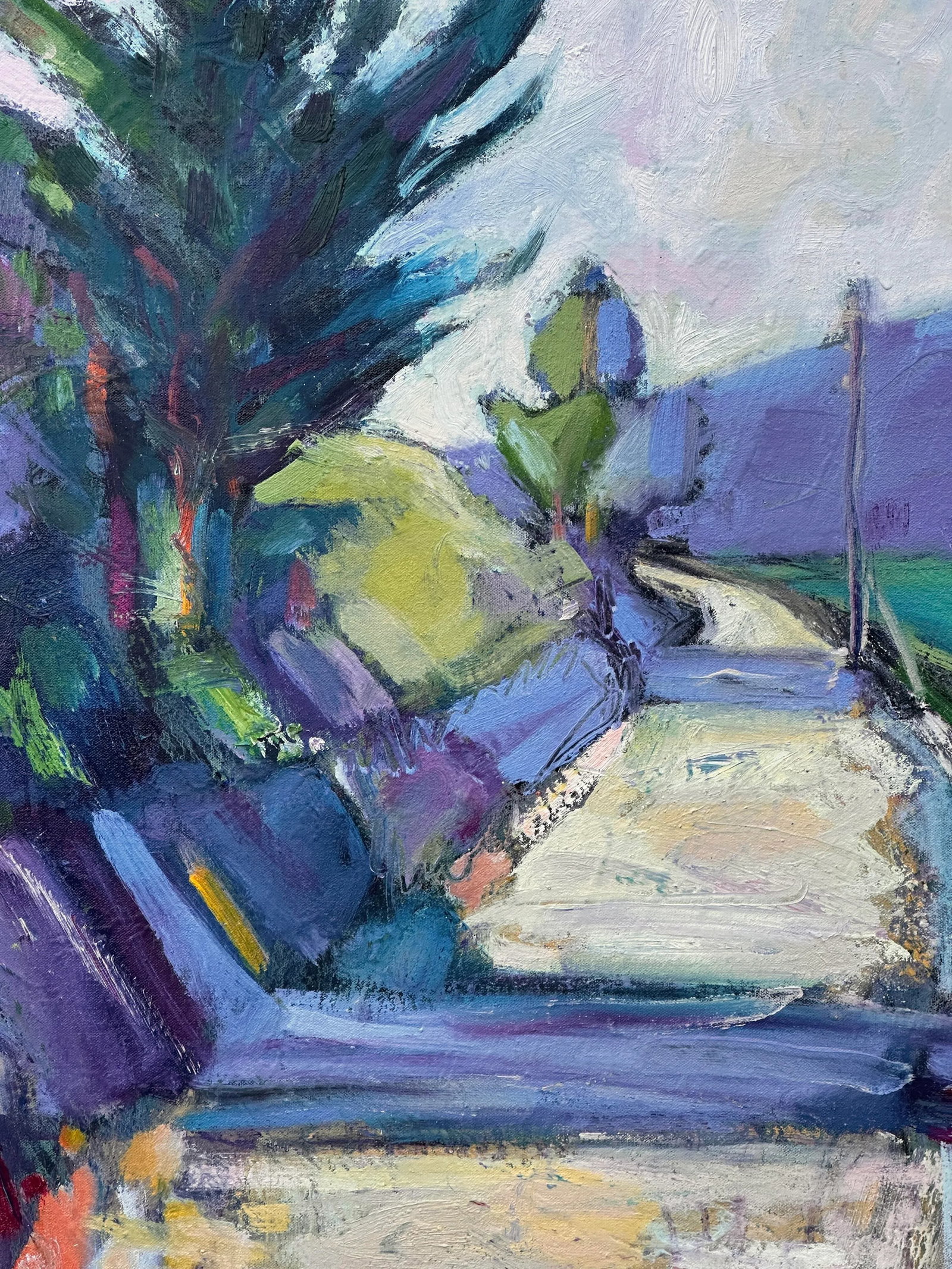 Expressionist Landscape San Francisco Bay Painting Hartman - 2