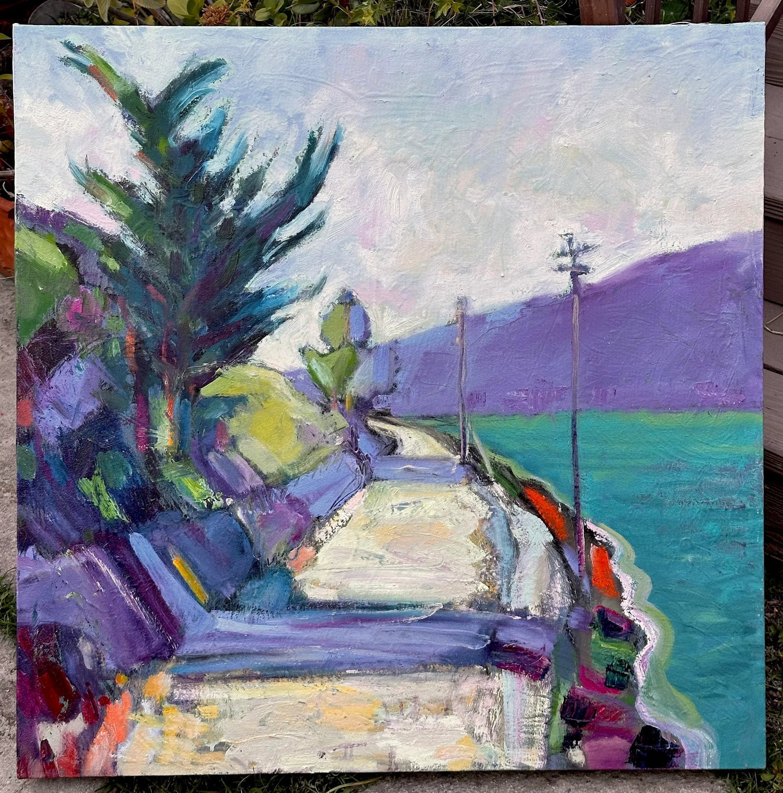 Expressionist Landscape San Francisco Bay Painting Hartman - 5