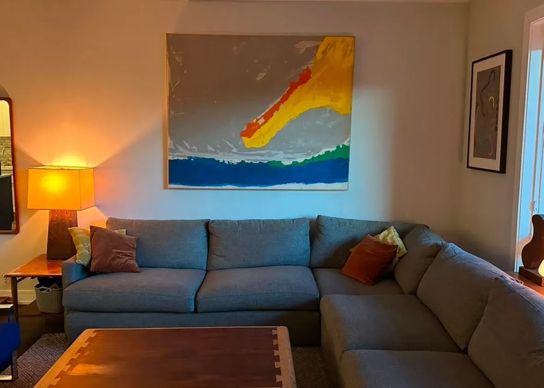 1980s Monumental Vintage Abstract Colorfield Painting - 3