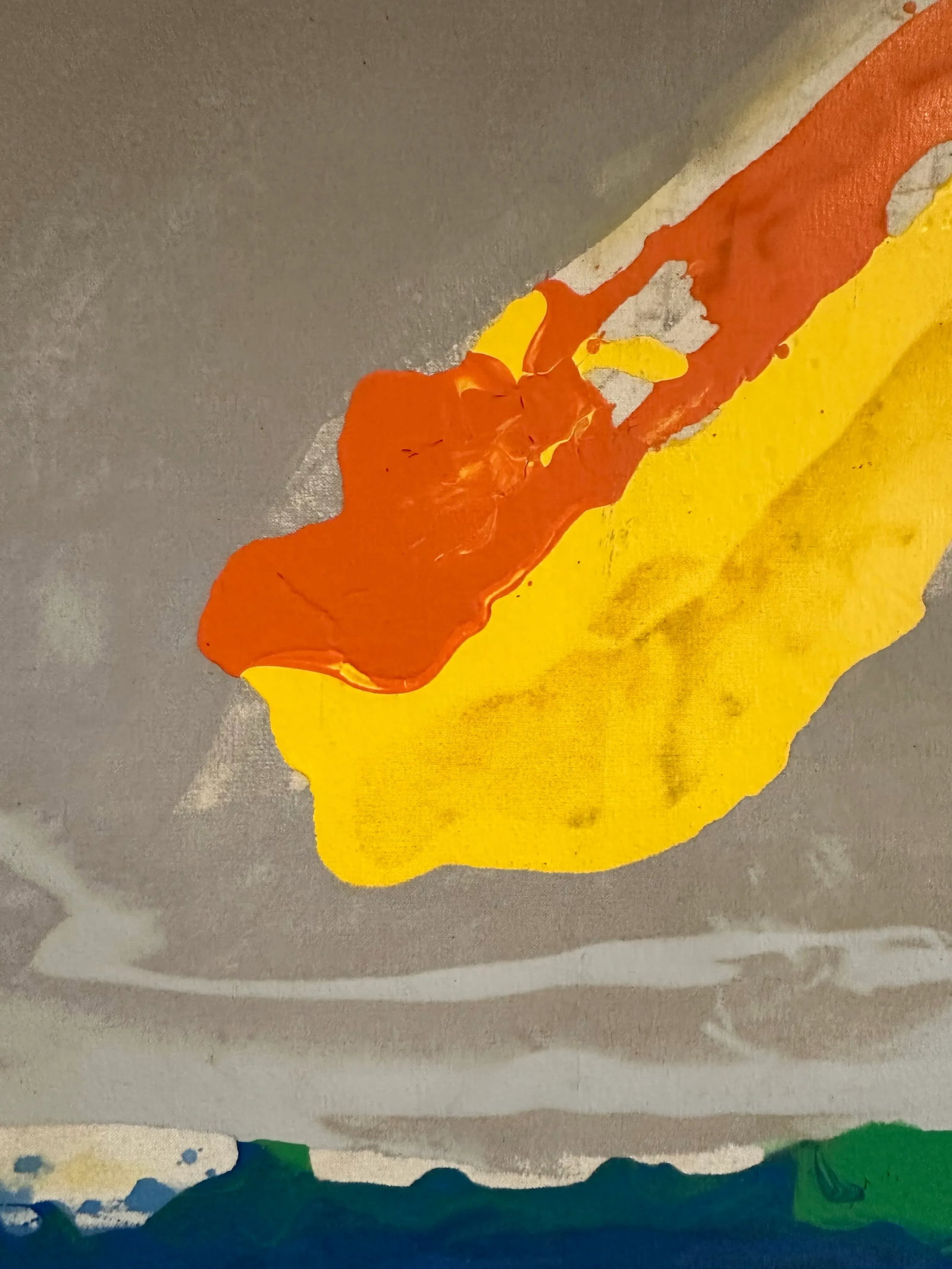 1980s Monumental Vintage Abstract Colorfield Painting - 4