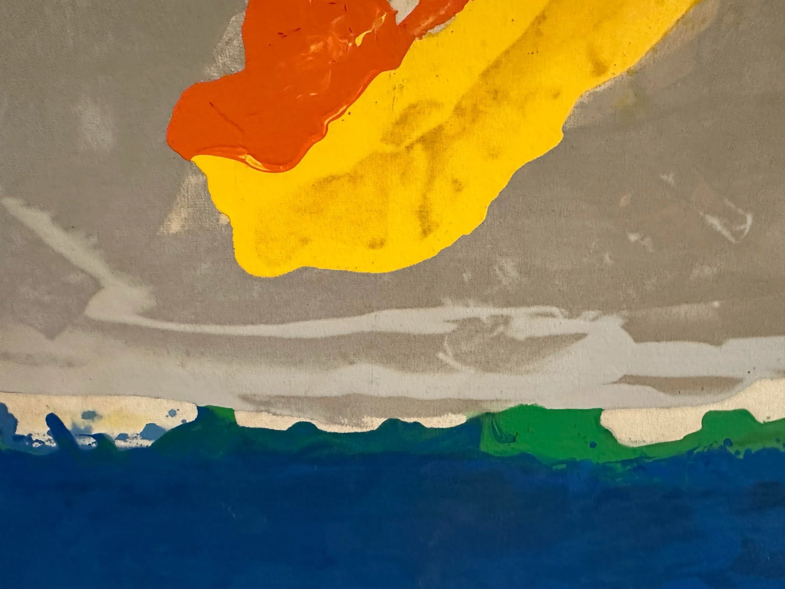1980s Monumental Vintage Abstract Colorfield Painting - 6