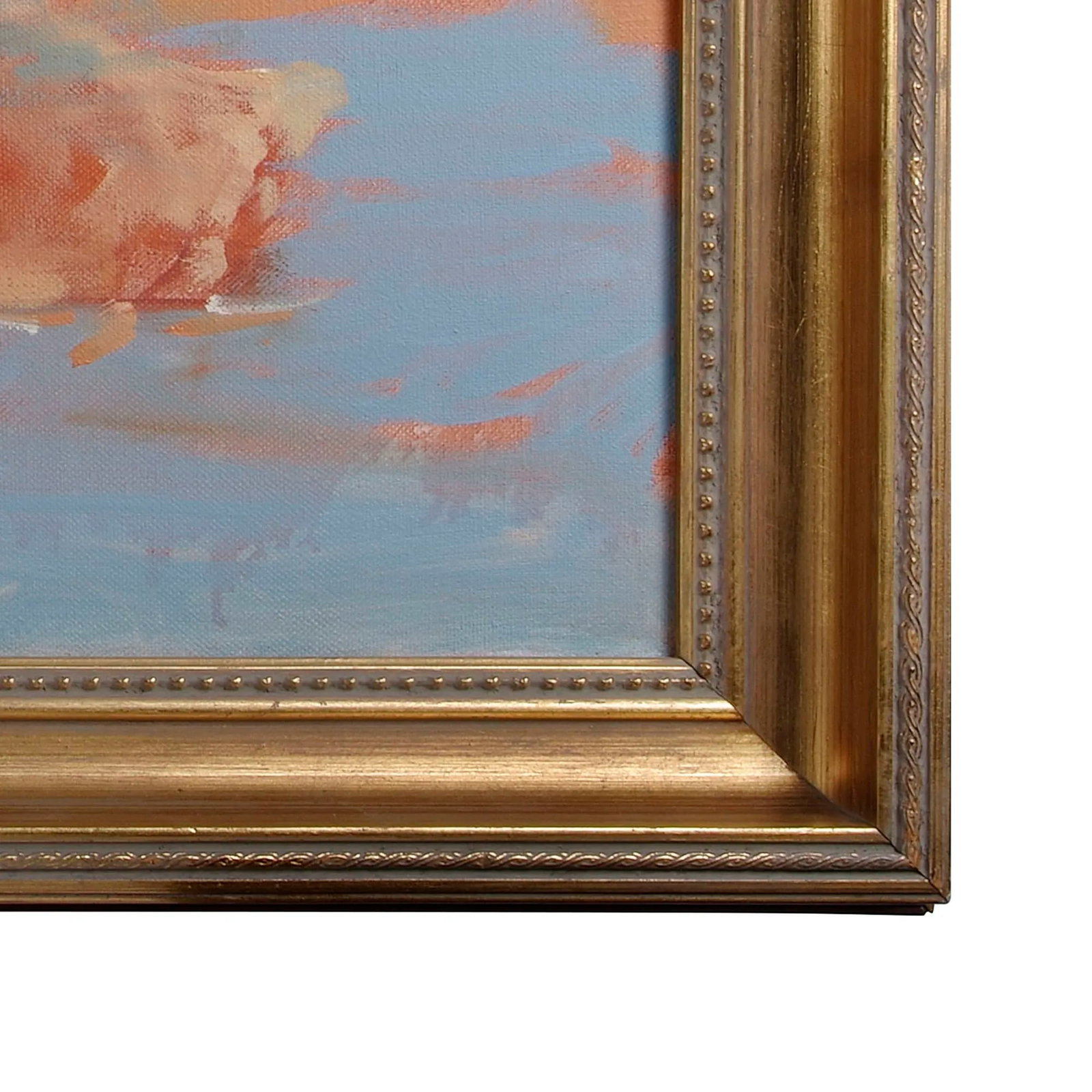 Vintage Howard Carr Herding Cattle With Child Oil Painting - 3