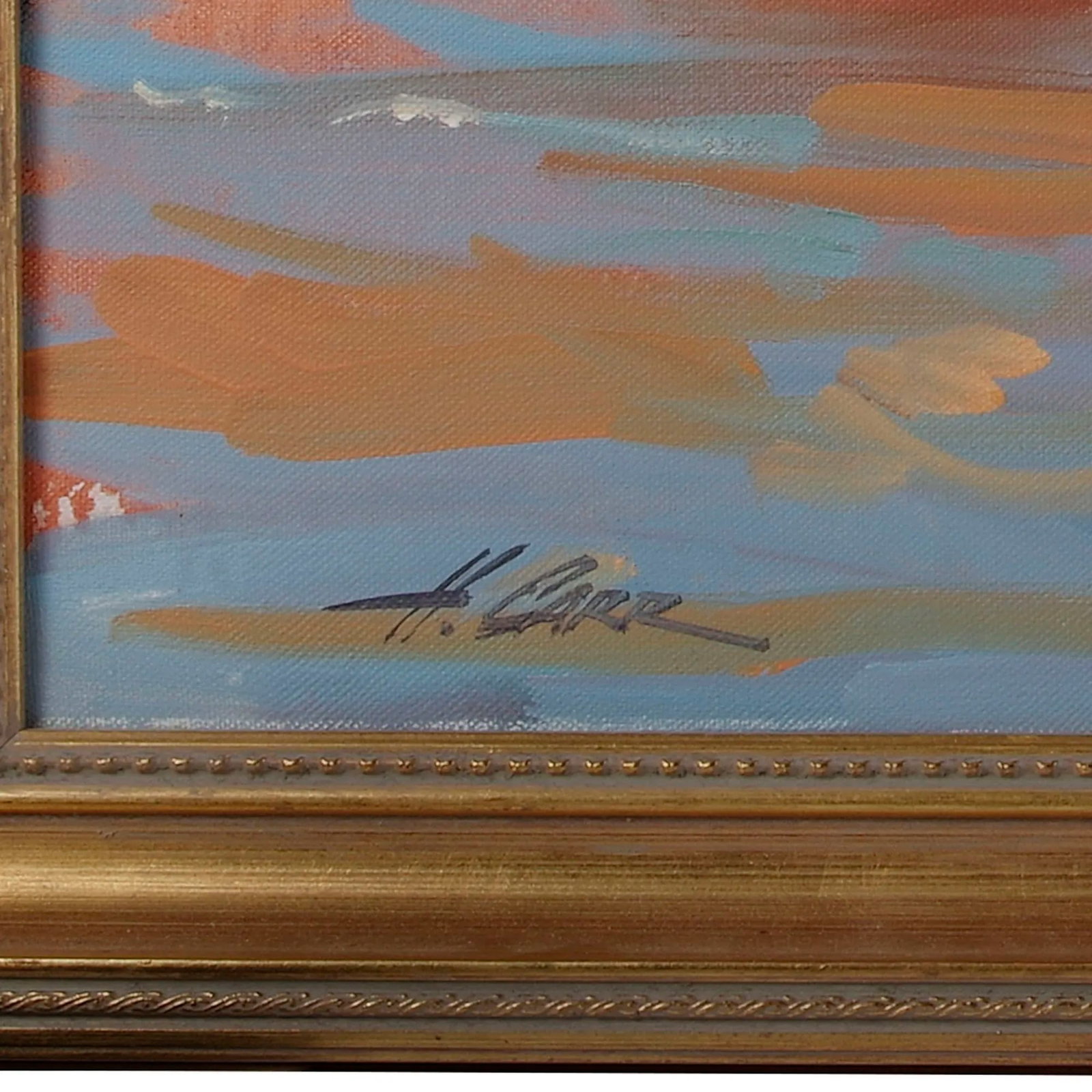 Vintage Howard Carr Herding Cattle With Child Oil Painting - 4