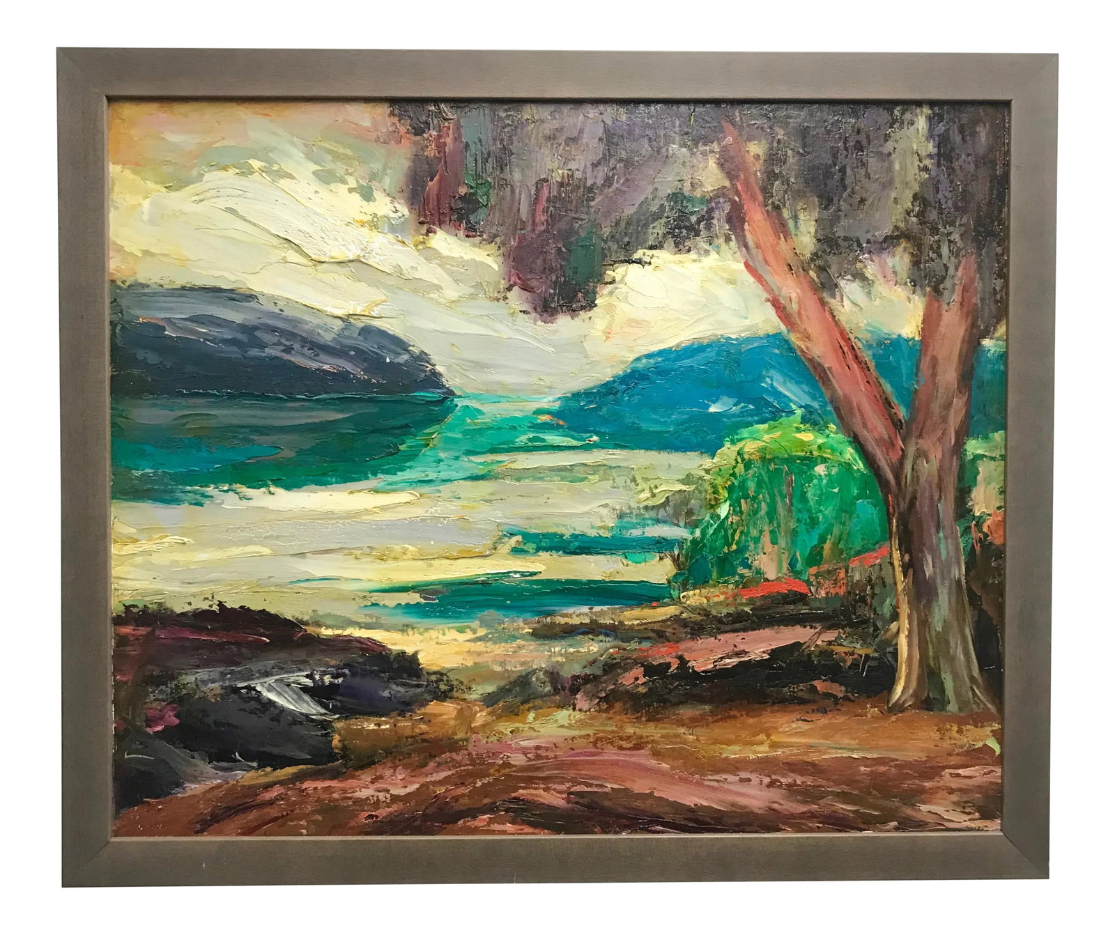 1930s "Sheltered Inlet" Painting by Walter A. Bailey (1 of 6)