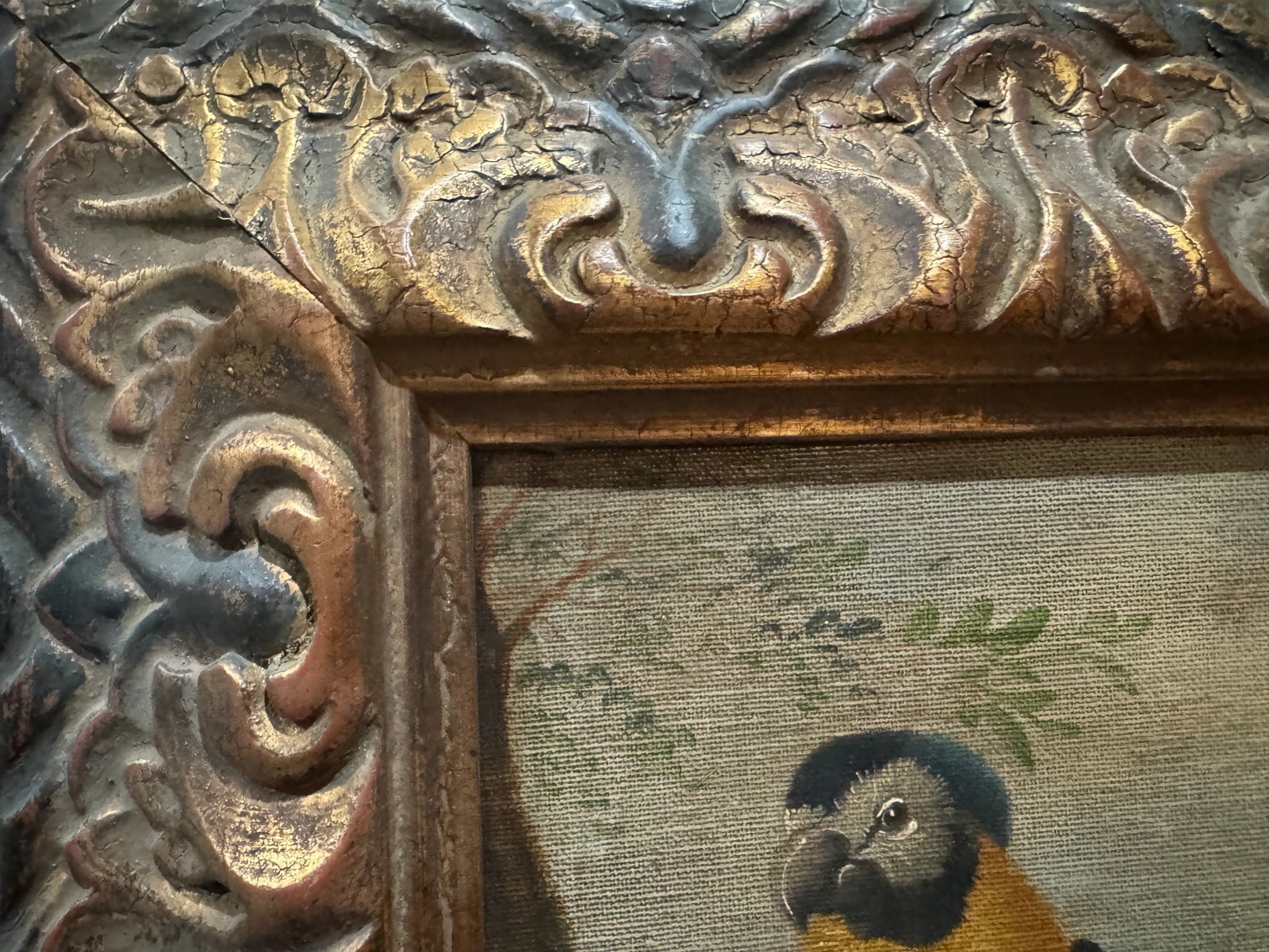 19th Century Painting of Exotic Birds in Landscape - 2