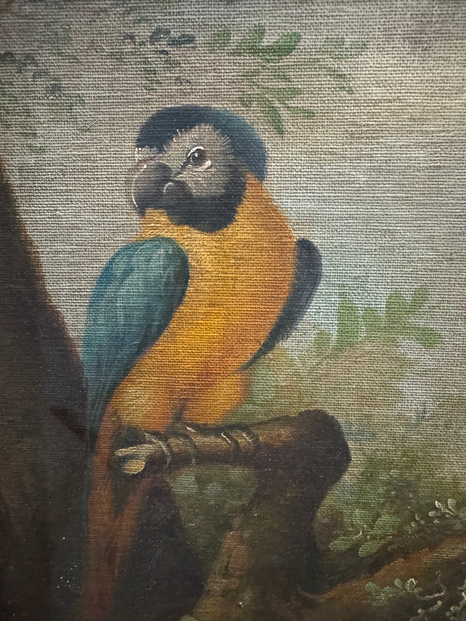 19th Century Painting of Exotic Birds in Landscape - 4