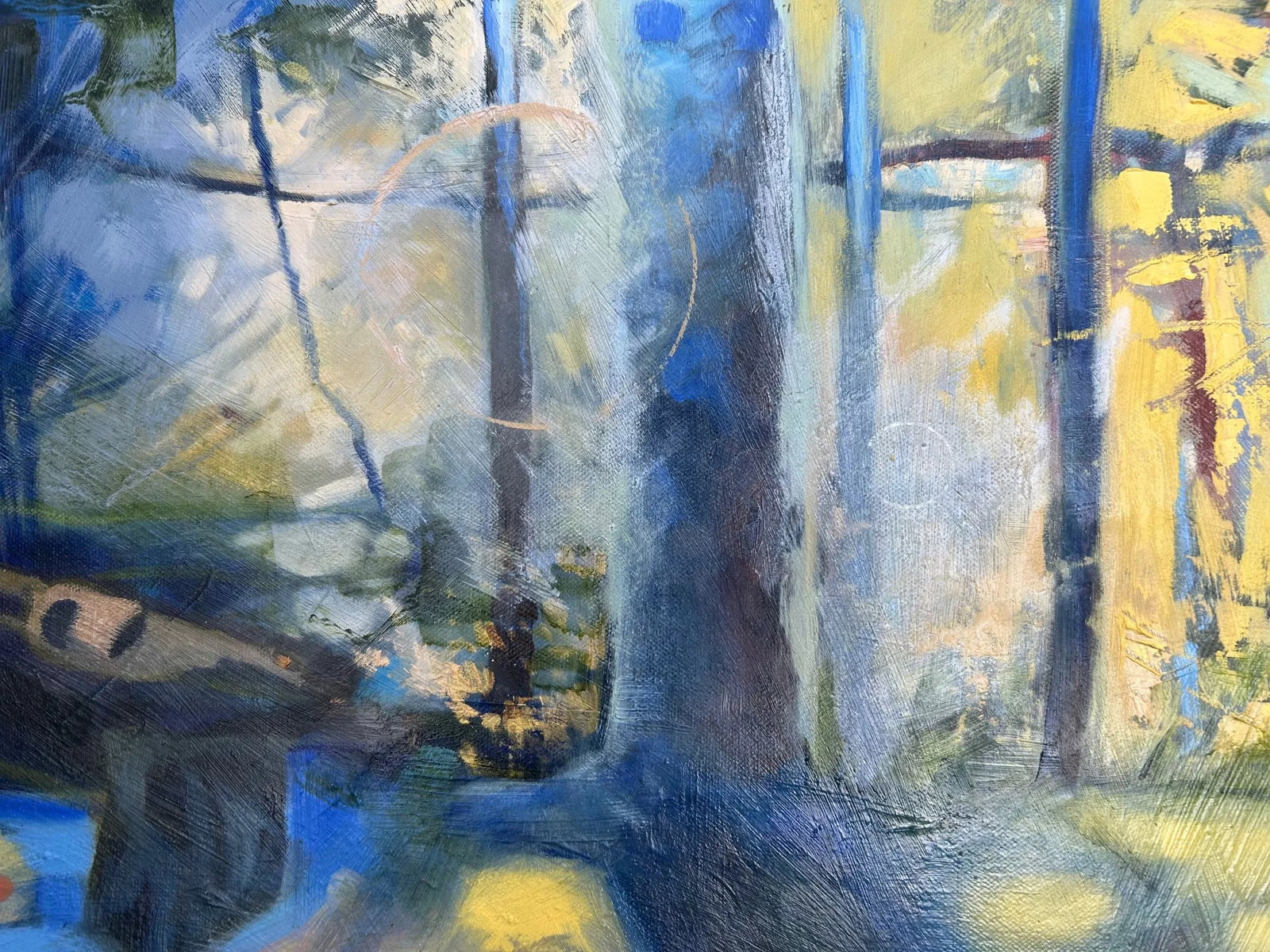 Stolen Moments, Original Oil Painting, Framed - 2