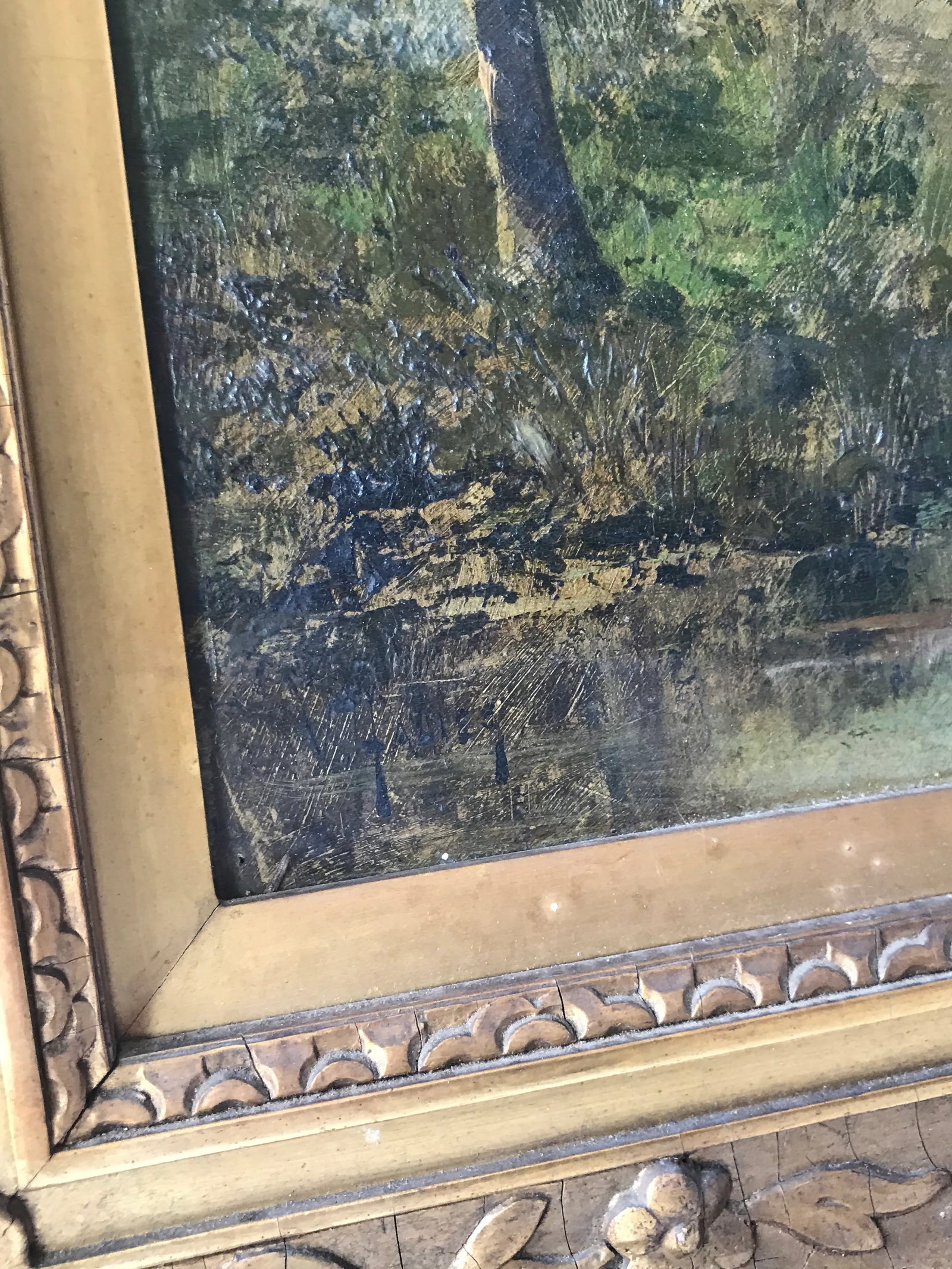 19th C. Woodland Oil on Board - 3