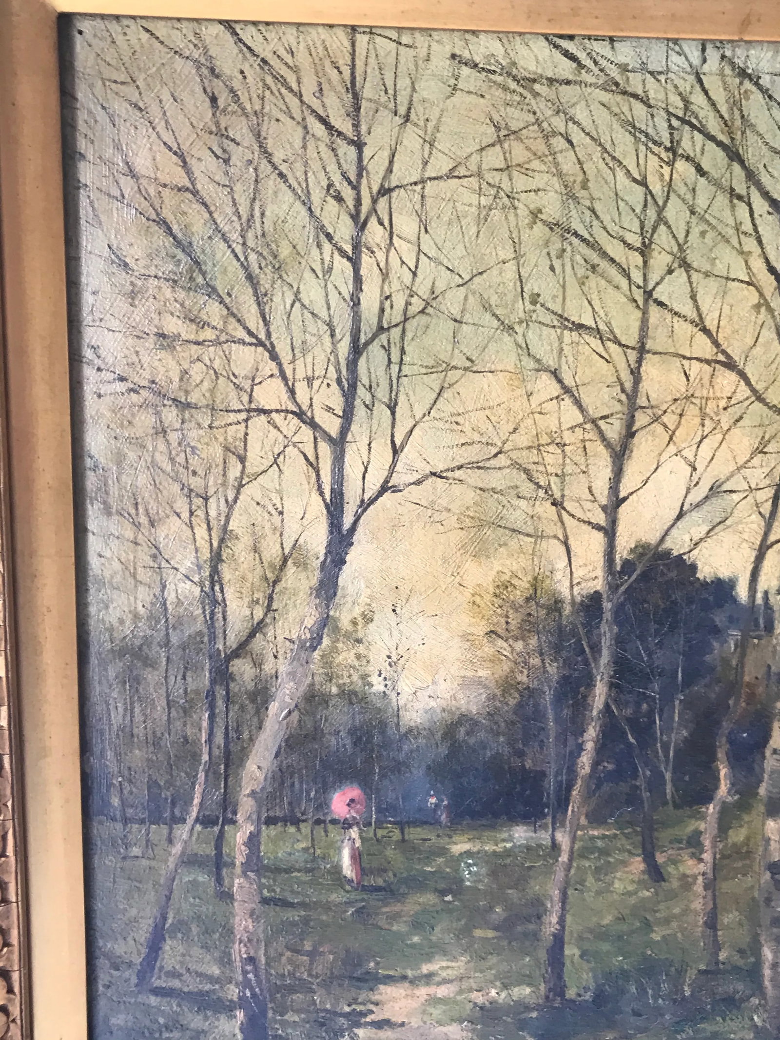 19th C. Woodland Oil on Board - 4