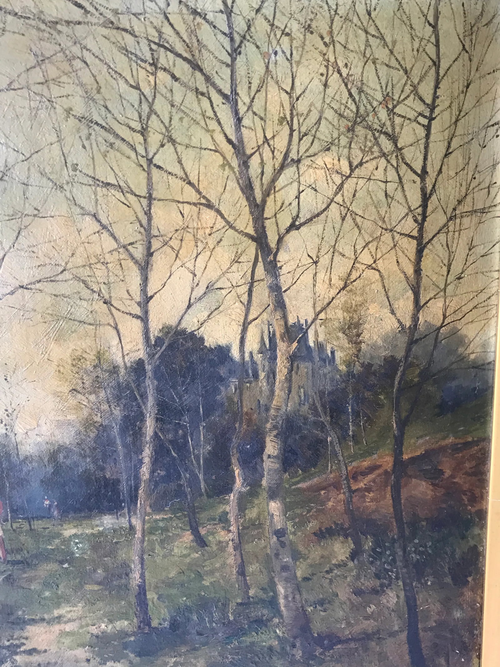 19th C. Woodland Oil on Board - 5