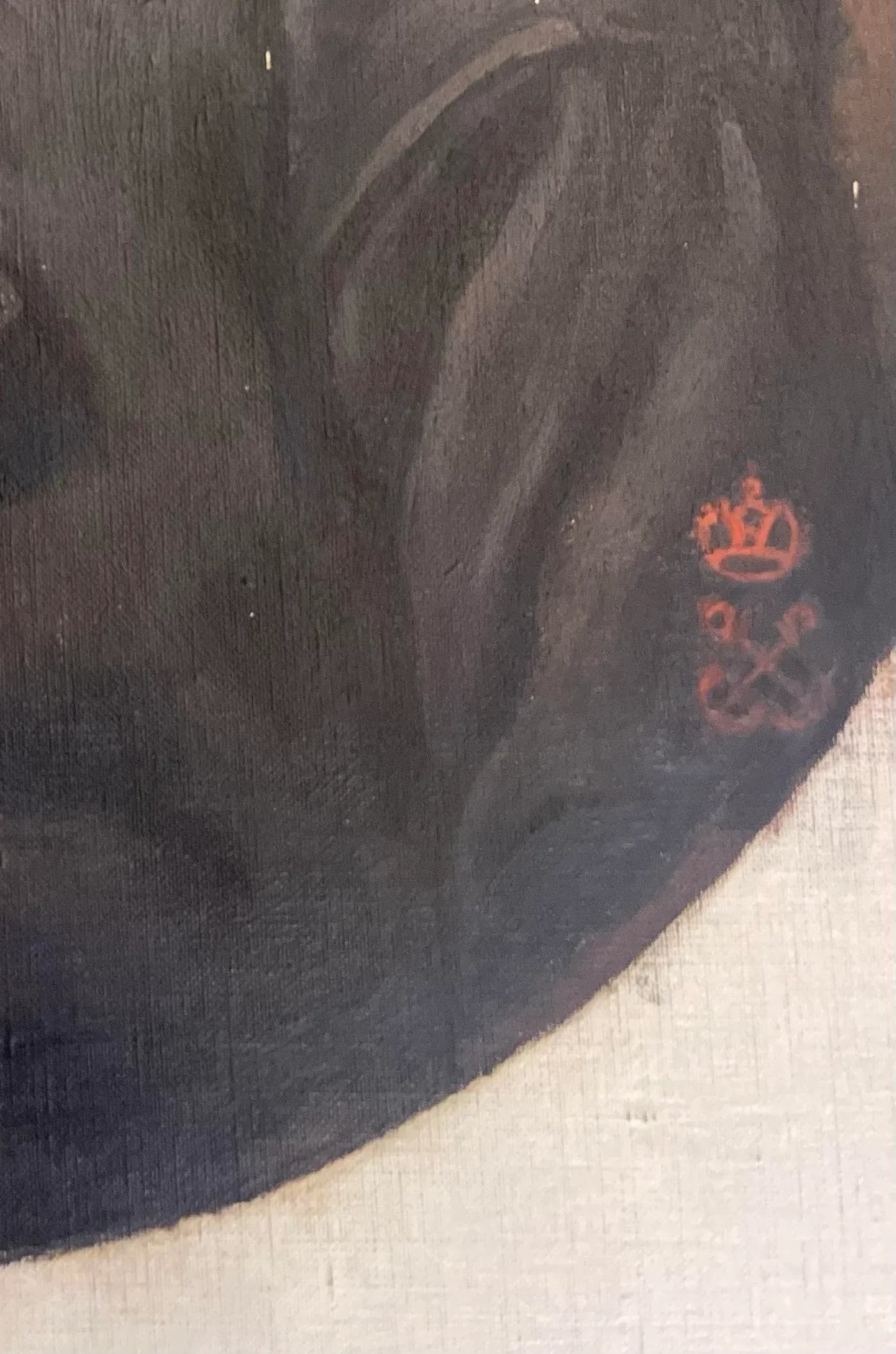 Late 19th Century Oil Painting on Canvas Portrait Young Man Imperial Navy Military School 19th - 5