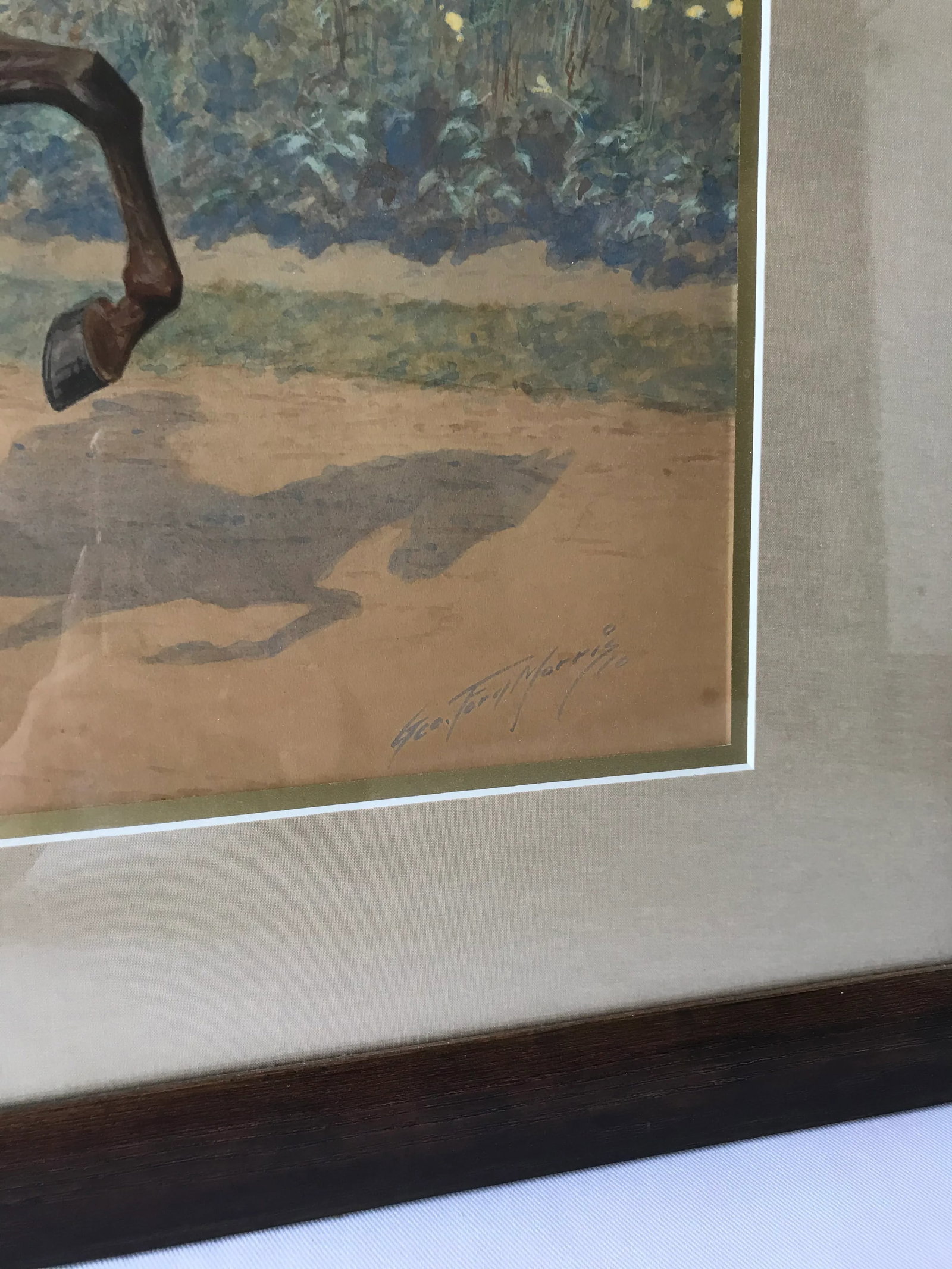 George Ford Morris Fantasy Champion Saddle Mare Watercolor - 10